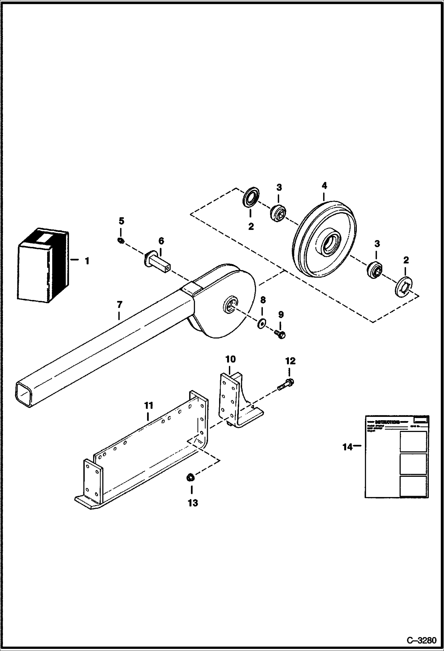 Схема запчастей Bobcat TRENCHERS - TRENCHER (Bigwheel Kit) (LT305) Loader