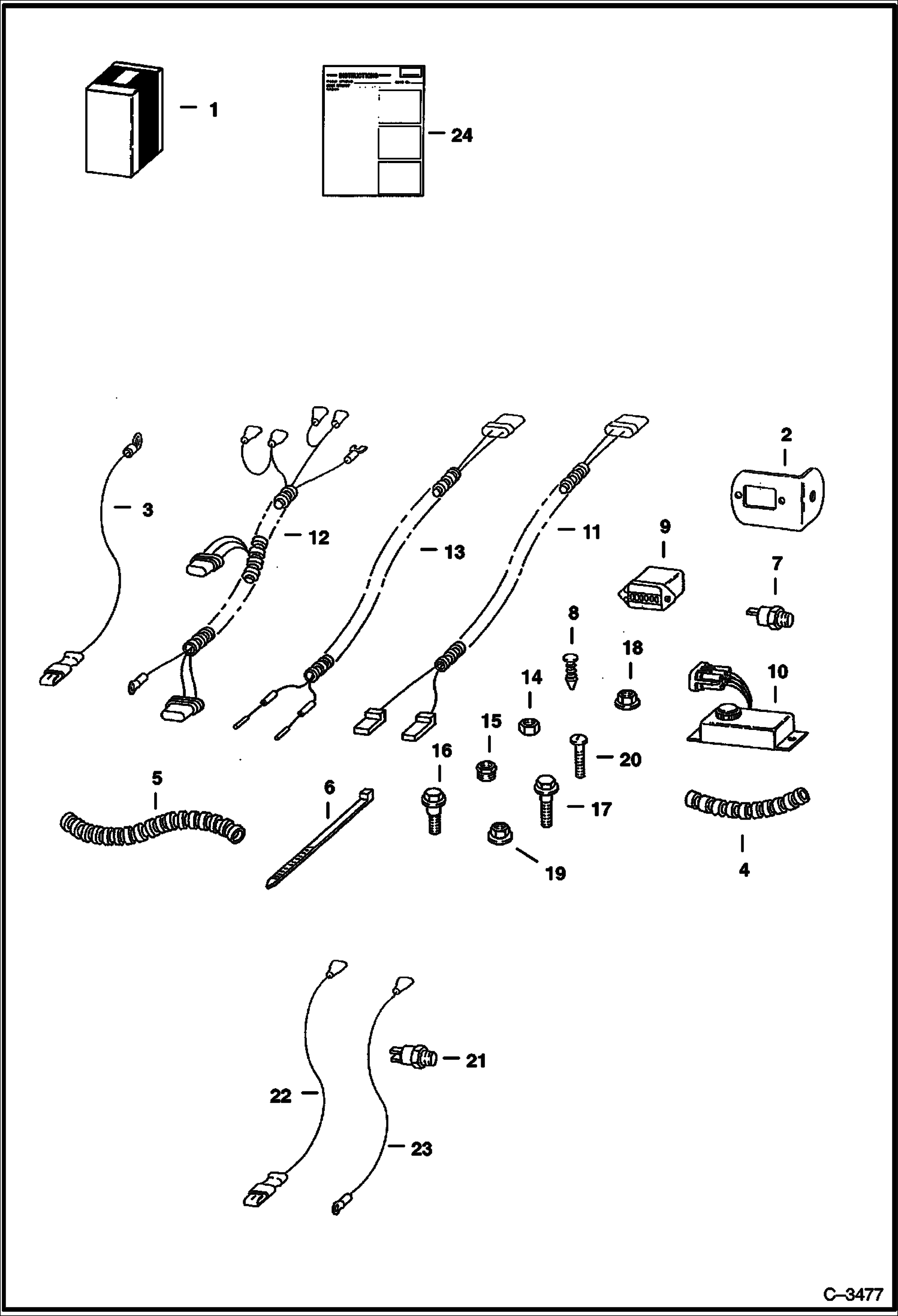Схема запчастей Bobcat 400s - RENTAL KIT ACCESSORIES & OPTIONS