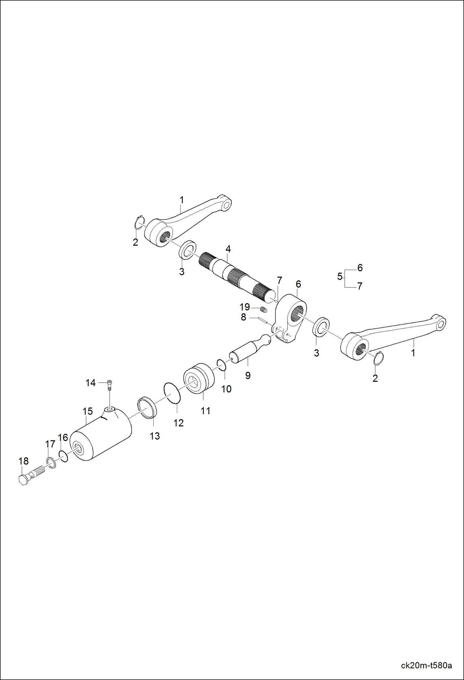 Схема запчастей Bobcat CT120 - HYDRAULIC LIFTARM GROUP HYDRAULIC SYSTEM