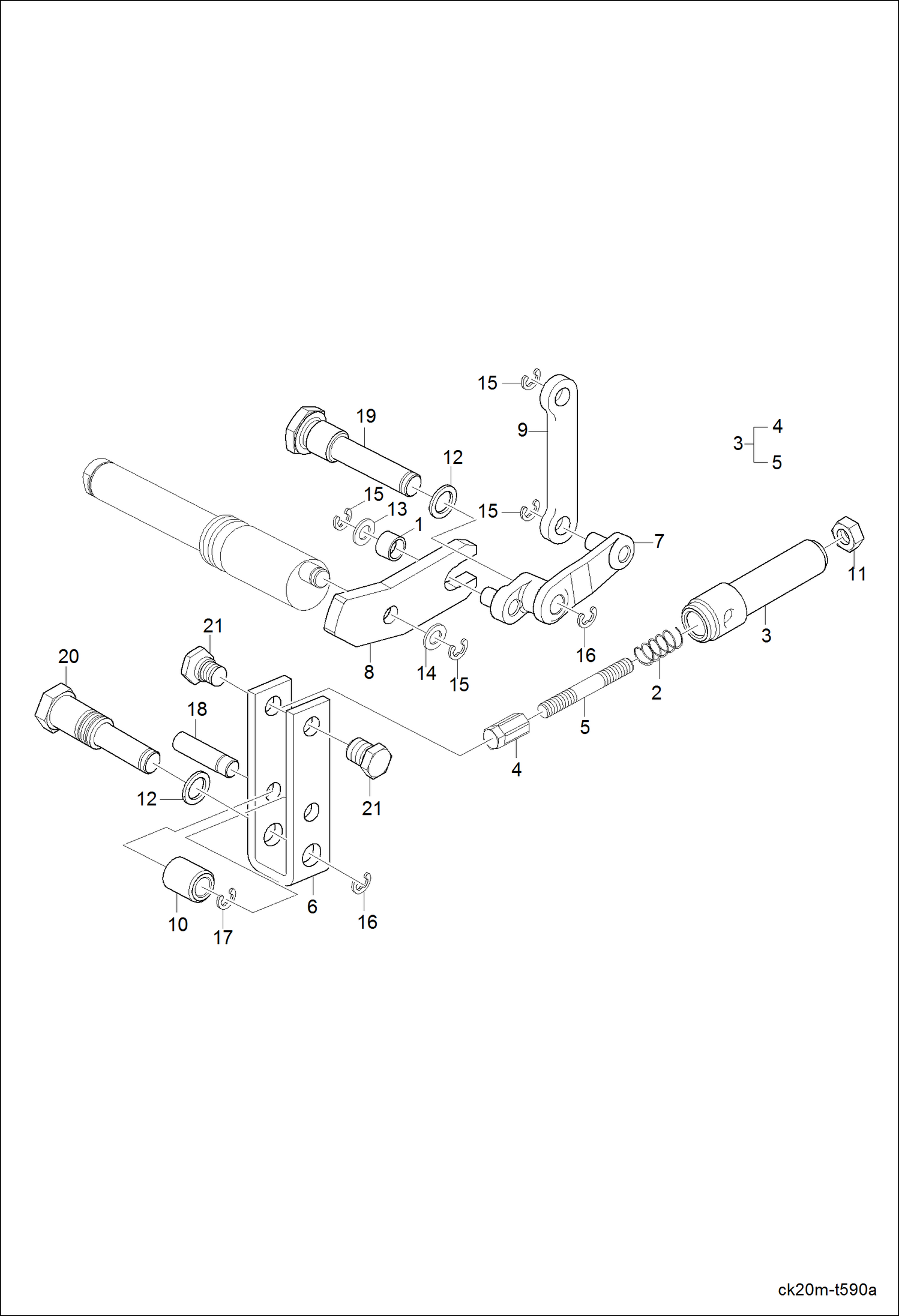 Схема запчастей Bobcat CT120 - HYD CONTROL VALVE GROUP 1 HYDRAULIC SYSTEM
