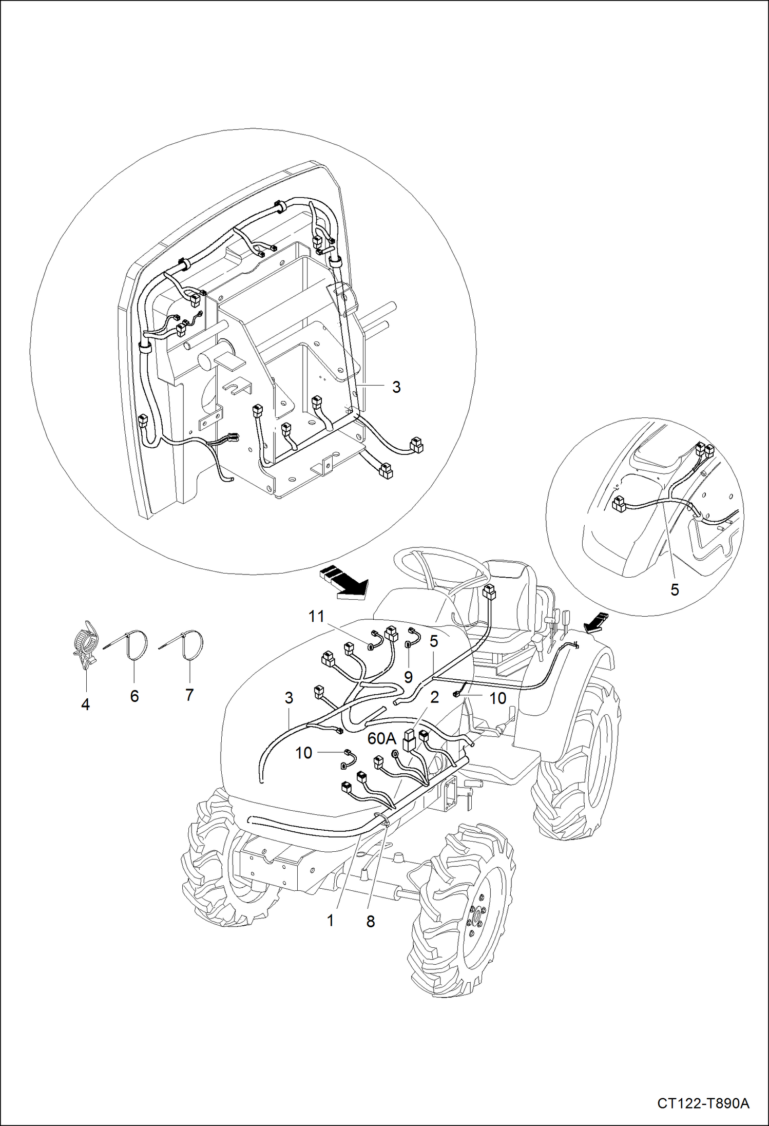 Схема запчастей Bobcat CT122 - ELECTRICAL SYSTEM 3 GROUP ELECTRICAL SYSTEM