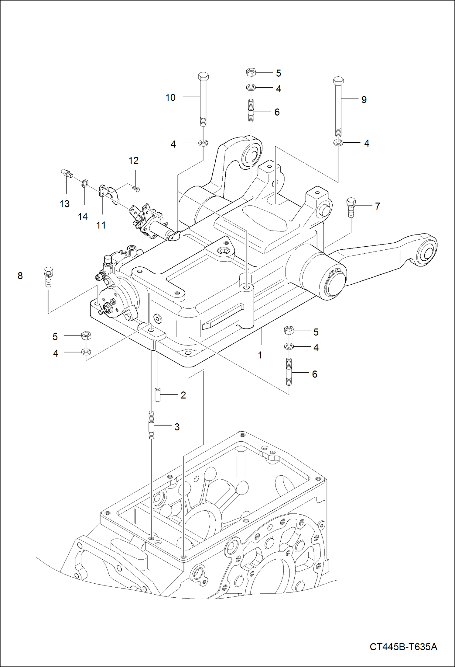 Схема запчастей Bobcat CT335 - ASSY, HYD CYLINDER GROUP HYDRAULIC SYSTEM