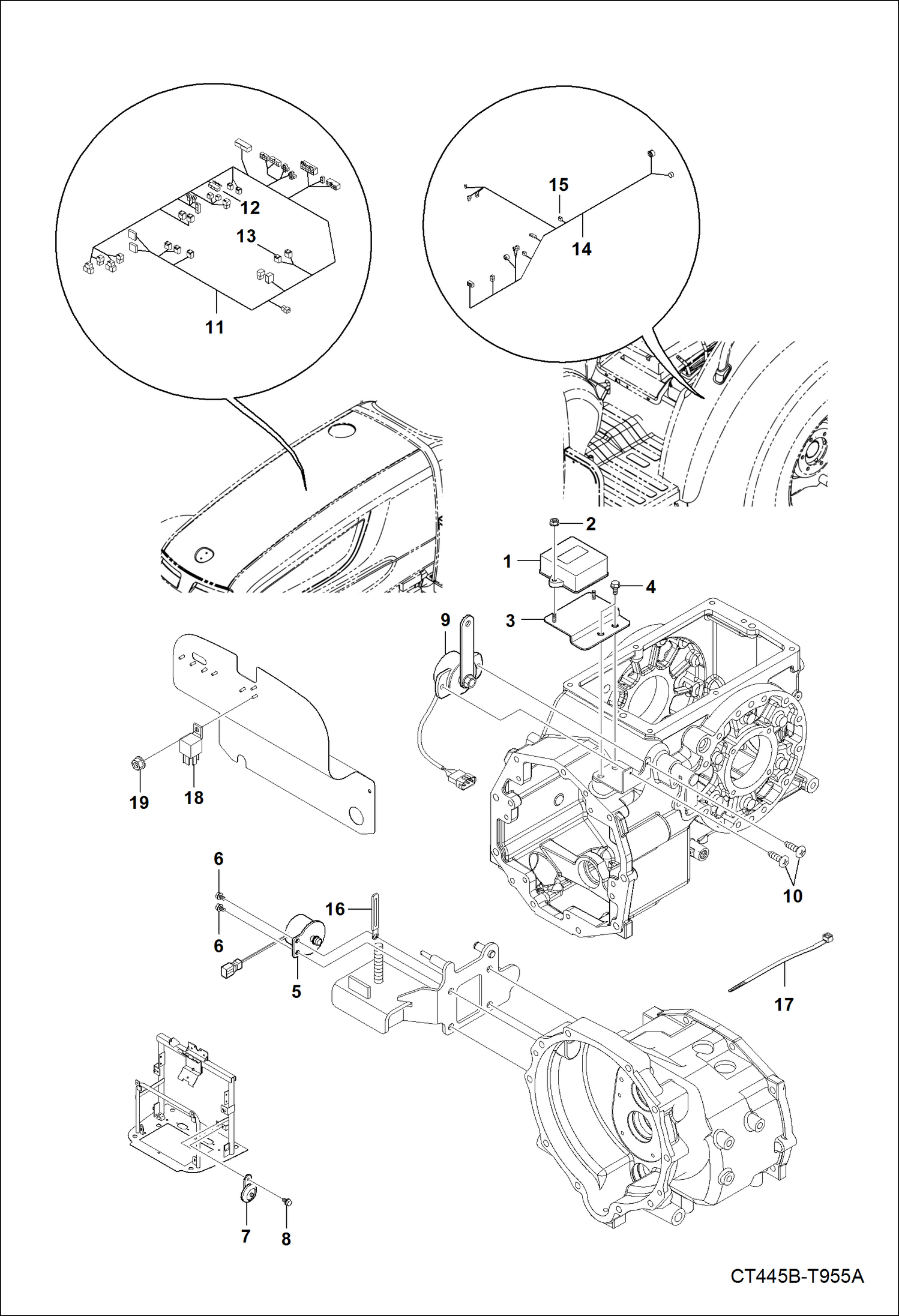 Схема запчастей Bobcat CT335 - ELECTRICAL SYSTEM GROUP 3 ELECTRICAL SYSTEM