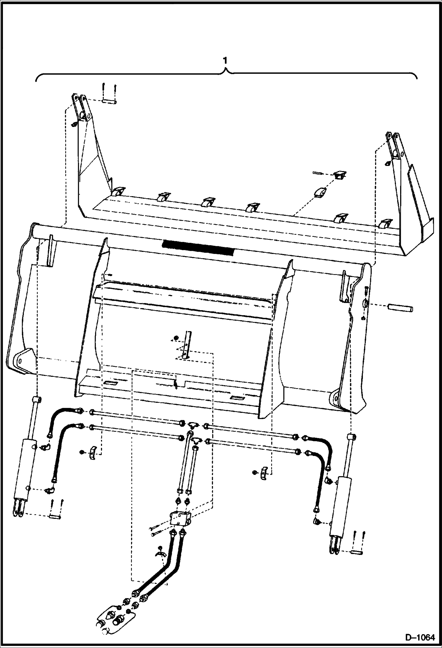 Схема запчастей Bobcat COMBINATION BUCKET - COMBINATION BUCKET - 900 Series Loader