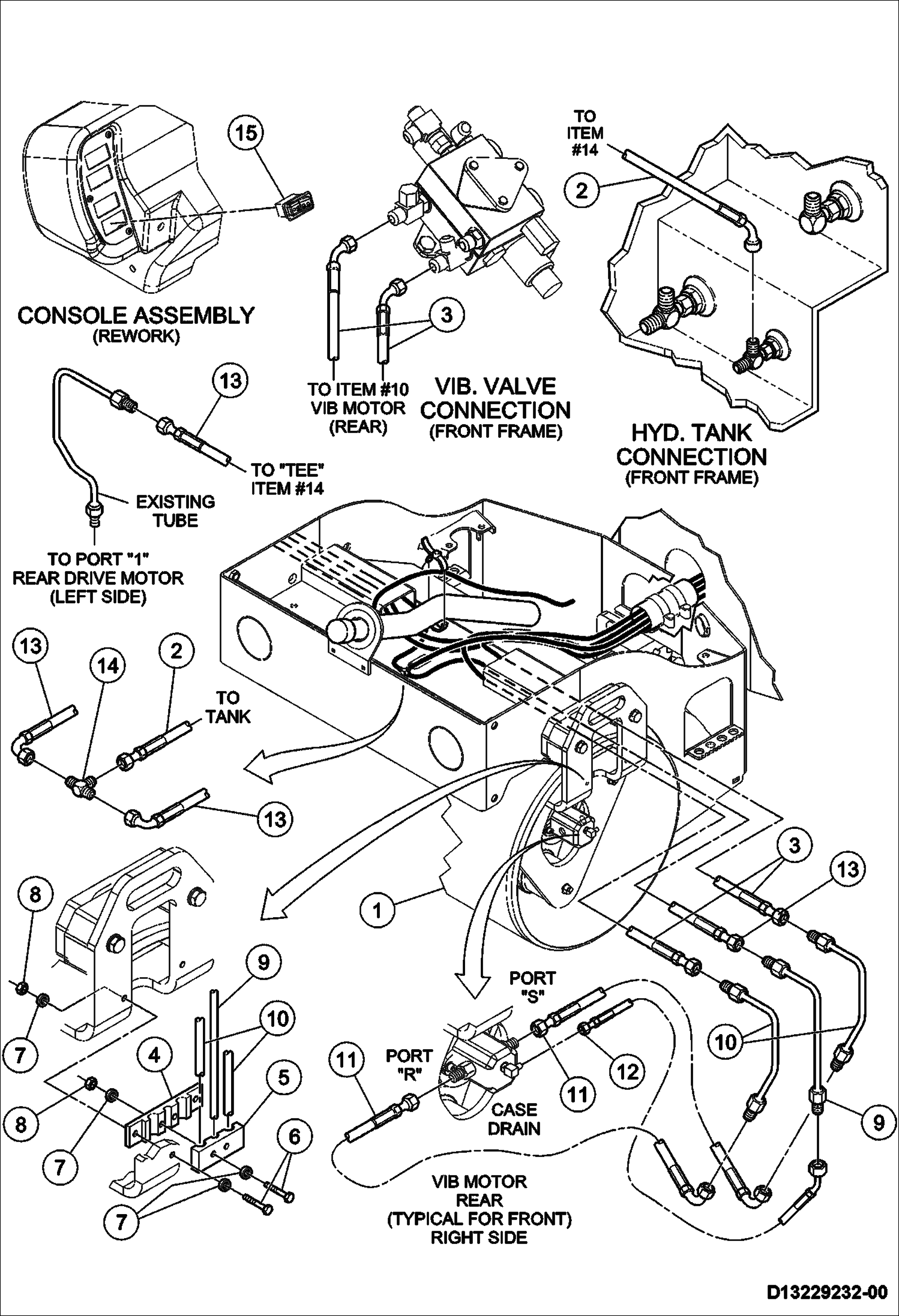 Схема запчастей Bobcat BCA14 - DUAL DRUM VIBRATION OPTIONAL DRUM