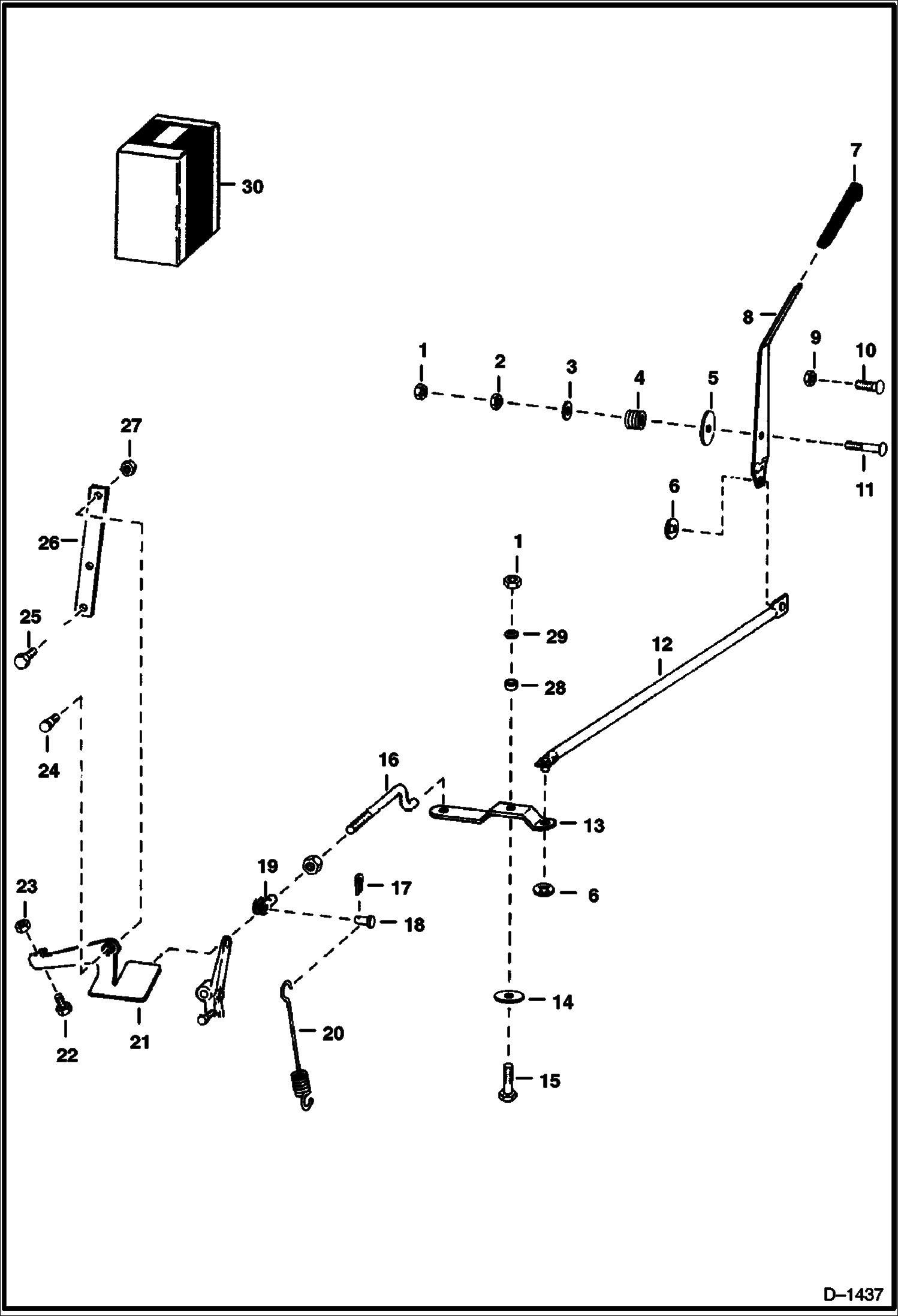 Схема запчастей Bobcat 700s - THROTTLE (Deutz 411) POWER UNIT