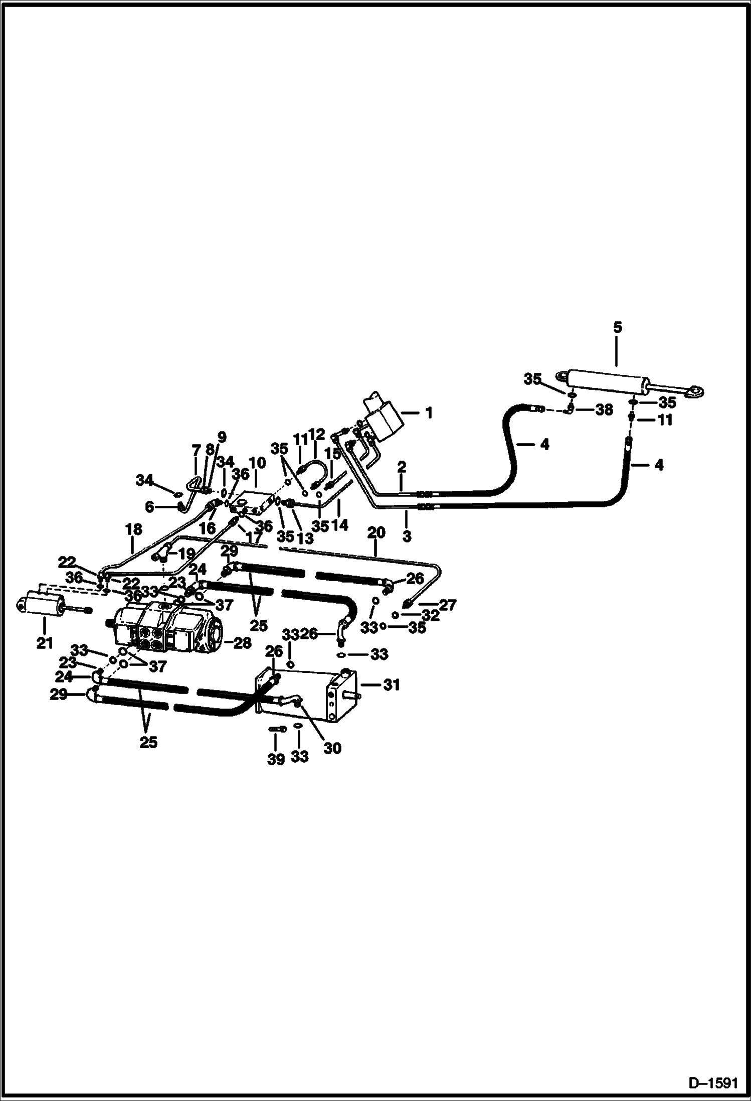 Схема запчастей Bobcat Articulated Loaders - HYDROSTATIC CIRCUITRY HYDROSTATIC SYSTEM