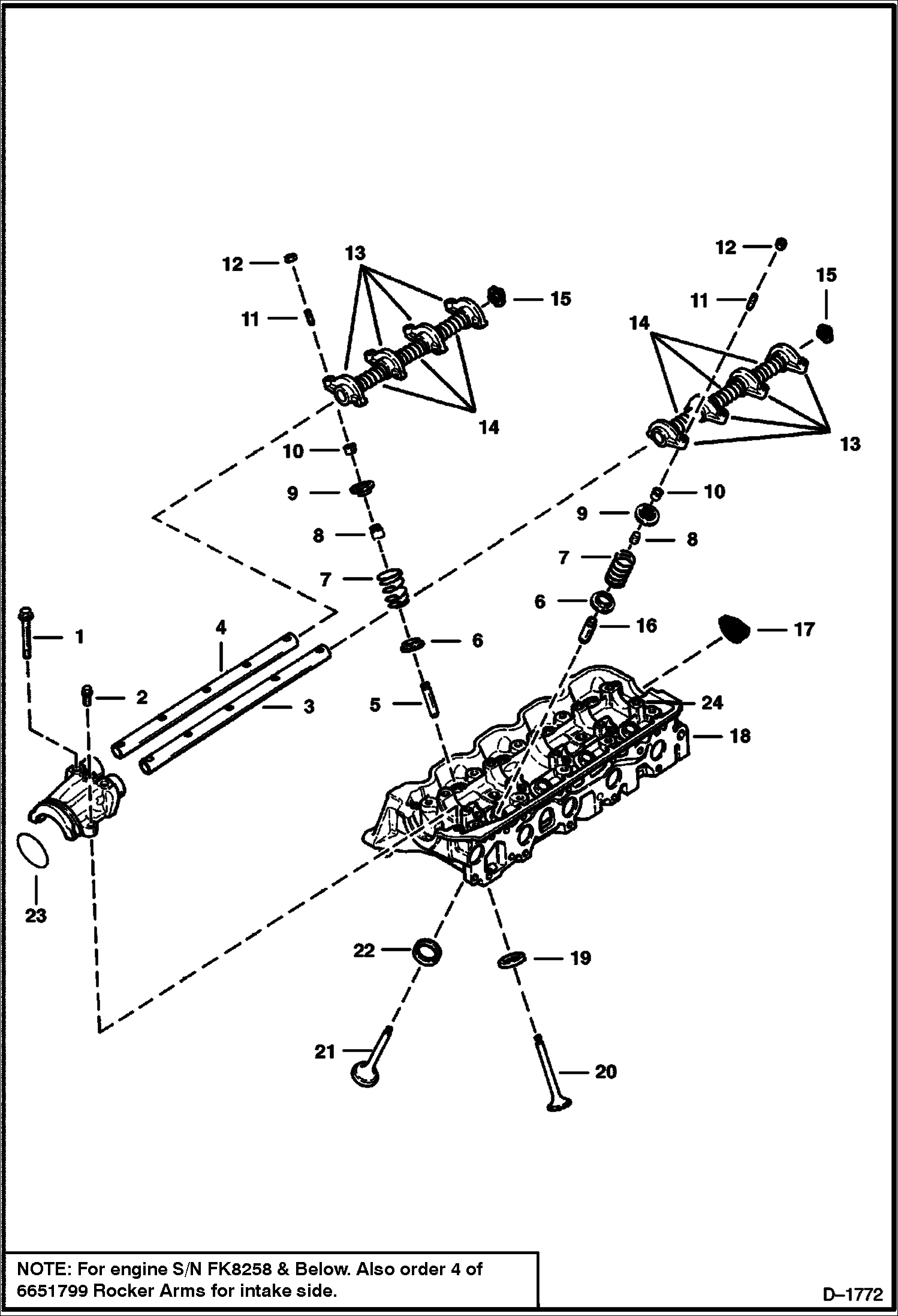 Схема запчастей Bobcat 700s - VALVES POWER UNIT