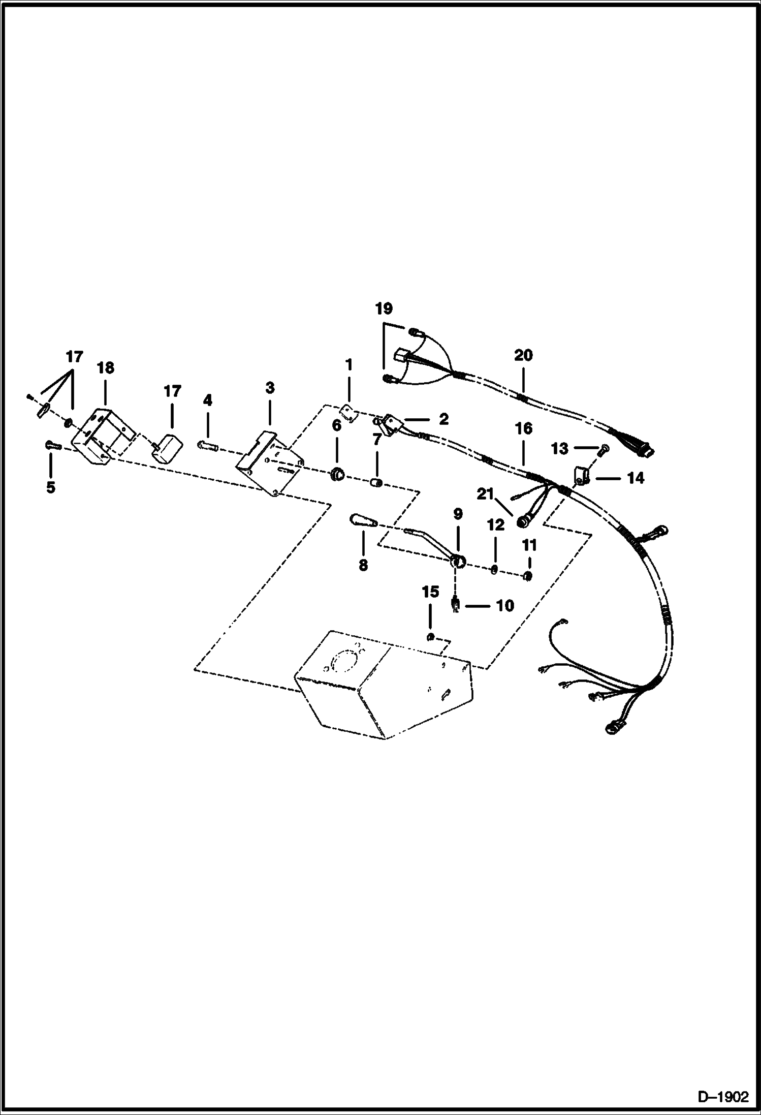 Схема запчастей Bobcat Articulated Loaders - STEERING COLUMN ELECTRICAL ELECTRICAL SYSTEM