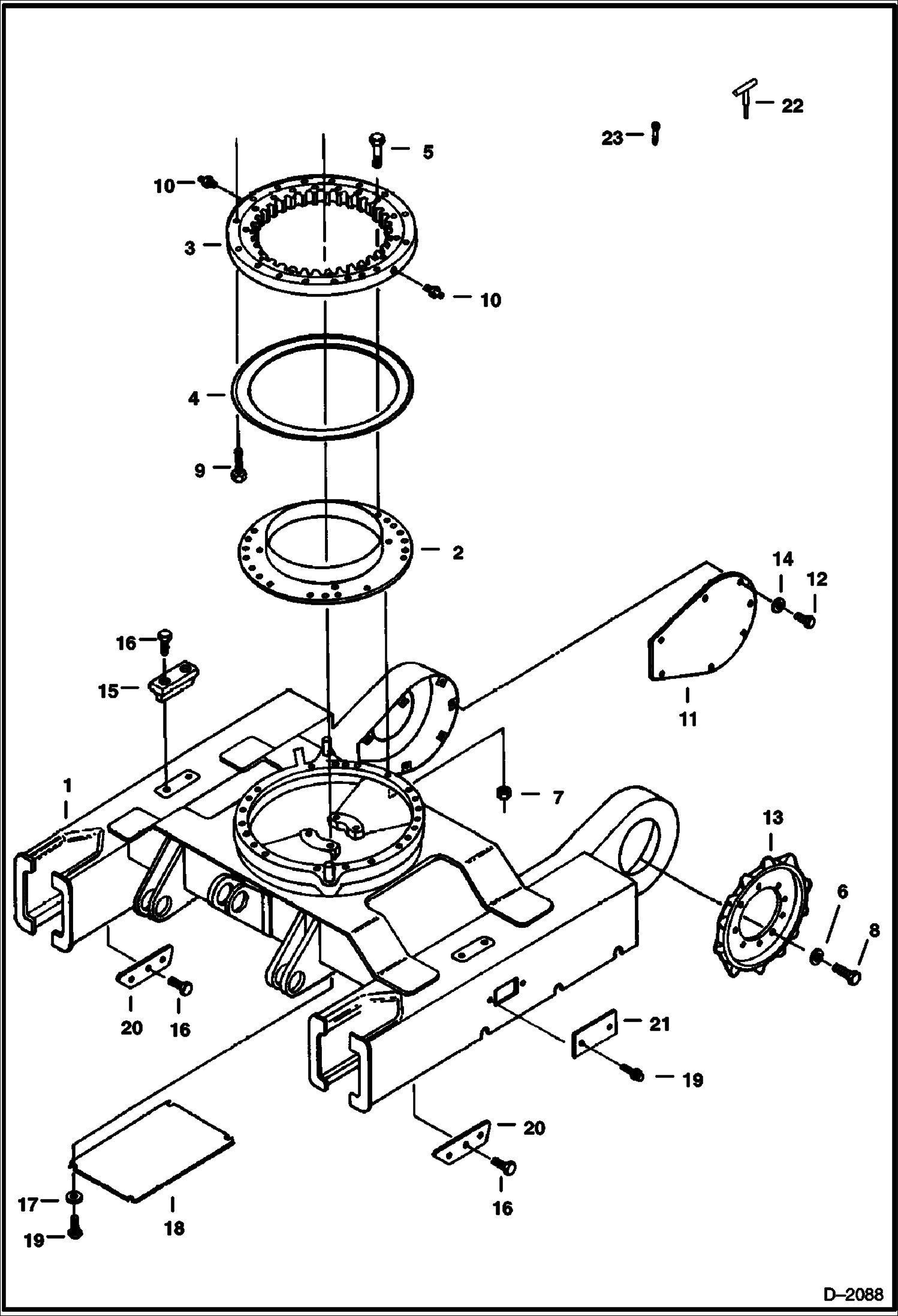 Схема запчастей Bobcat 225 - UNDERCARRIAGE UNDERCARRIAGE