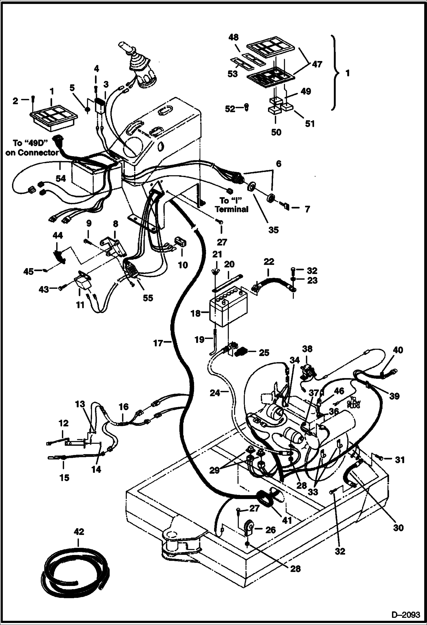 Схема запчастей Bobcat 225 - ELECTRICAL SYSTEM ELECTRICAL SYSTEM