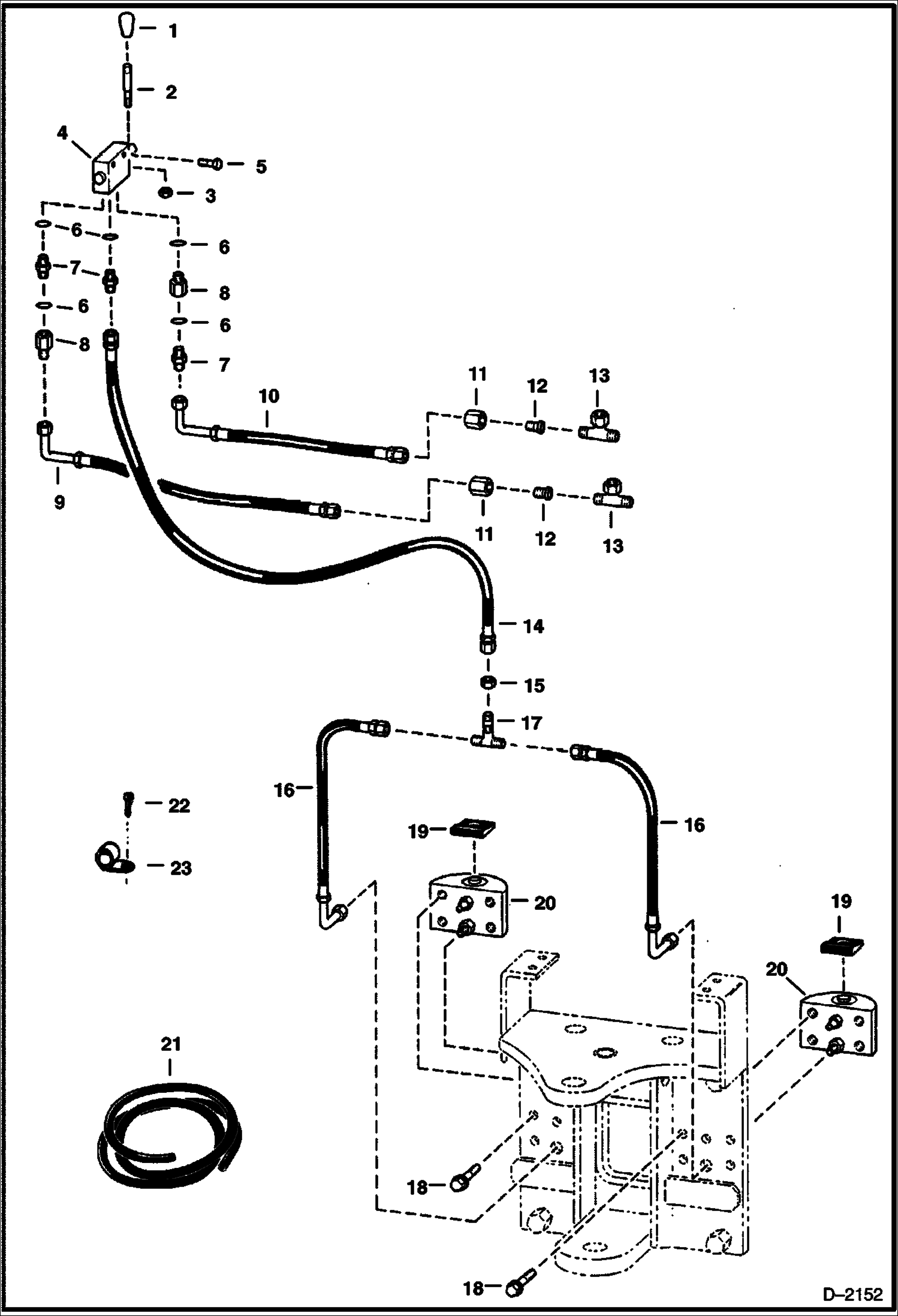 Схема запчастей Bobcat BACKHOE - HYDRAULIC CLAMP SLIDE FRAME 835S - S/NS 7850 & 9700 (1st 4 Digits) 835S BACKHOE
