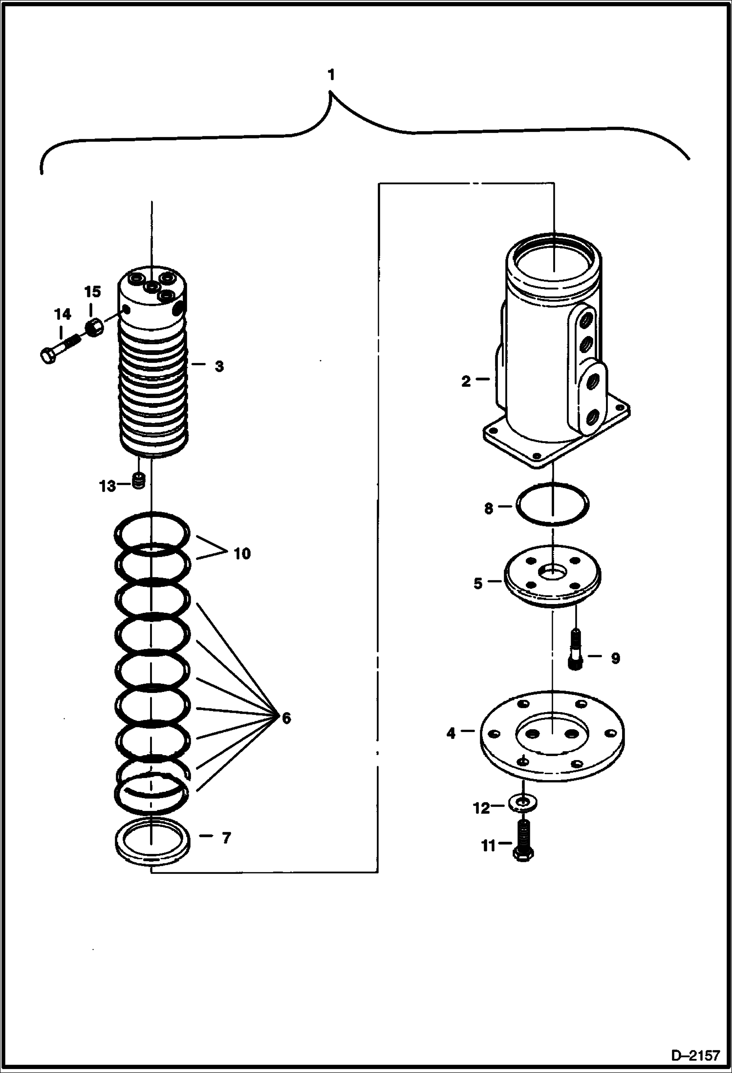 Схема запчастей Bobcat 331 - SWIVEL JOINT (S/N 20001-20097) HYDRAULIC SYSTEM