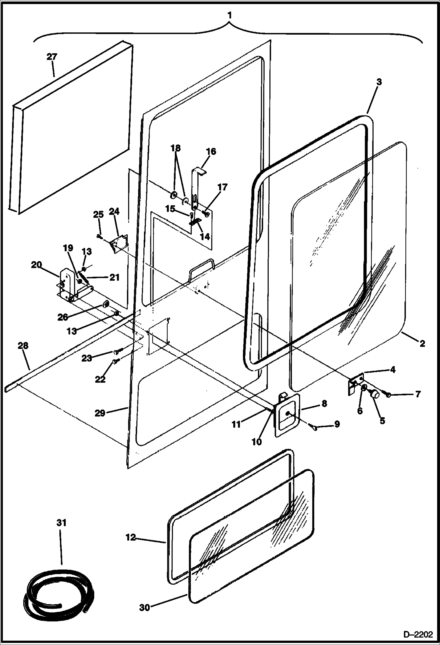 Схема запчастей Bobcat 220 - OPERATOR CAB MAIN FRAME