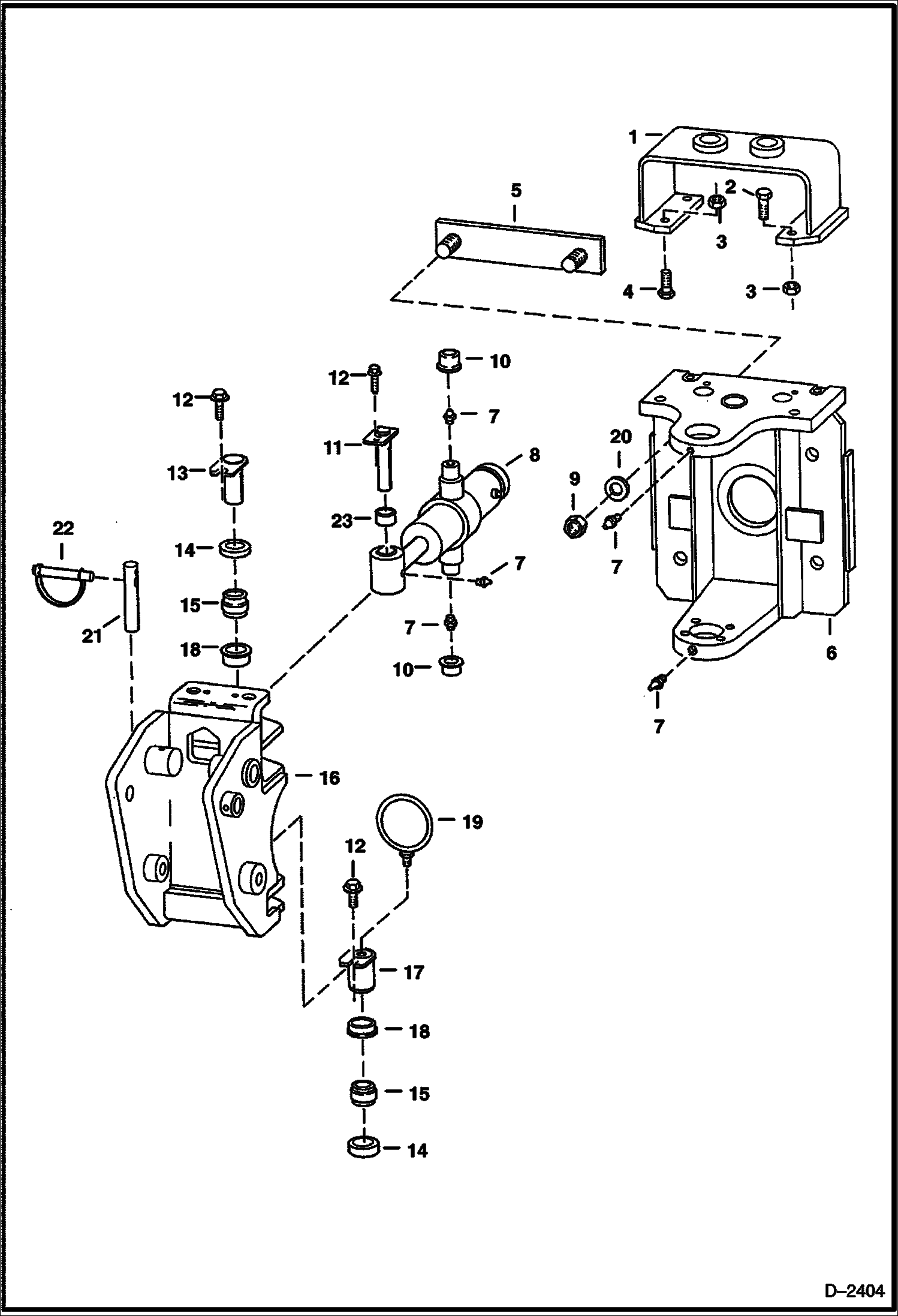 Схема запчастей Bobcat BACKHOE - SLIDE - SWING FRAME (401500101 & Above) (232900101 & Above) 725S BACKHOE
