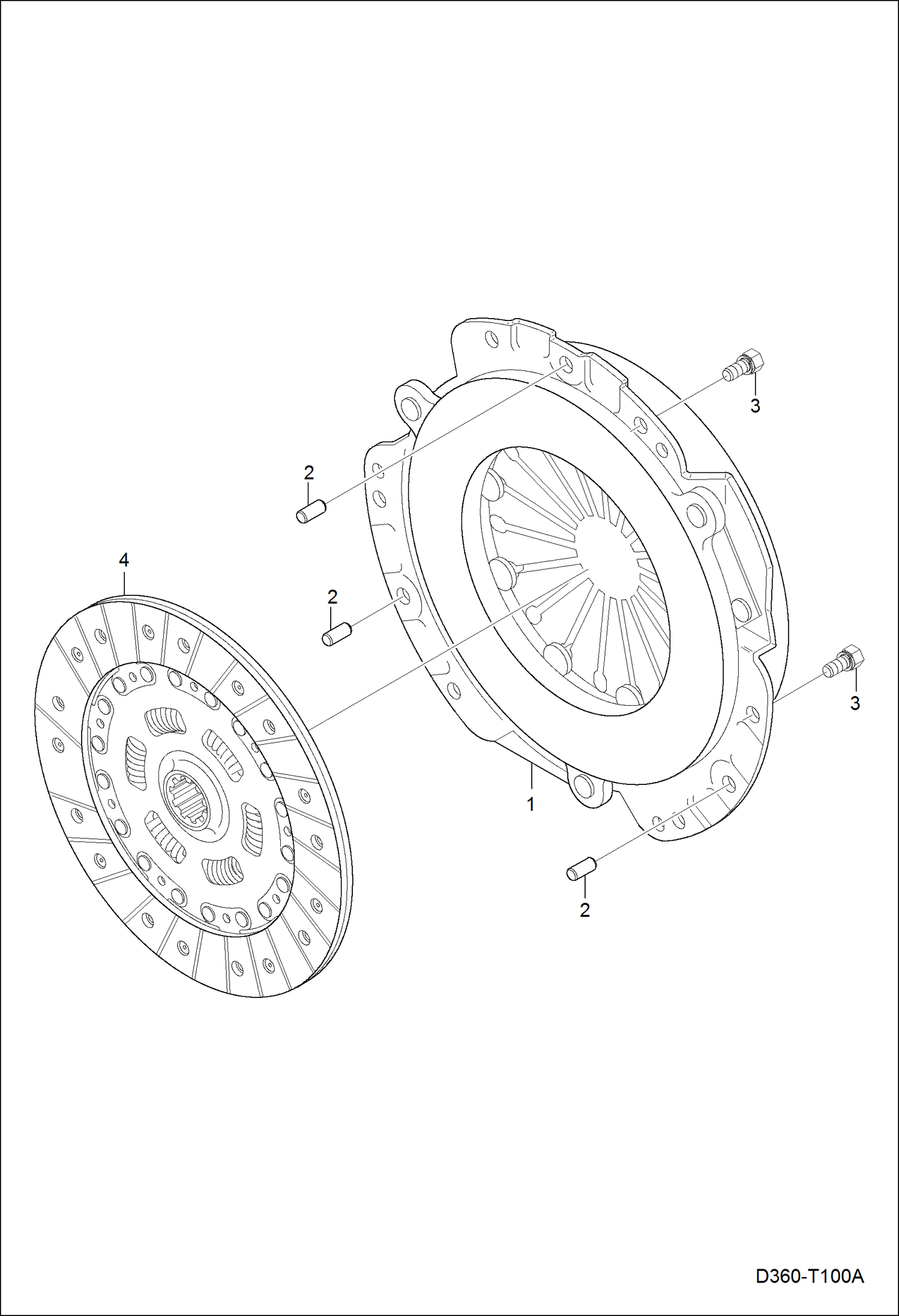 Схема запчастей Bobcat CT445 - CLUTCH GROUP POWER UNIT