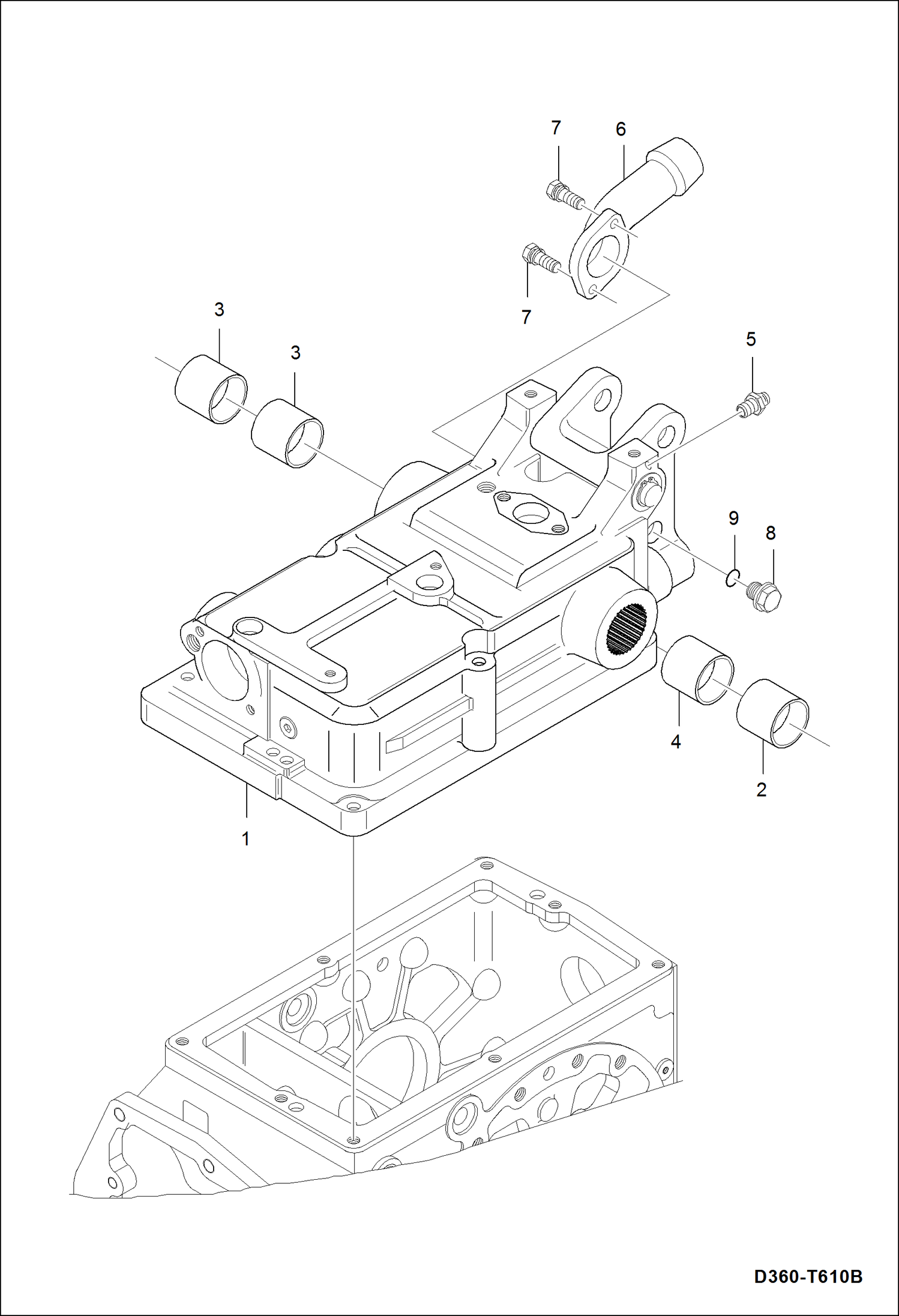 Схема запчастей Bobcat CT335 - HYDRAULIC CYLINDER BODY GROUP HYDRAULIC SYSTEM