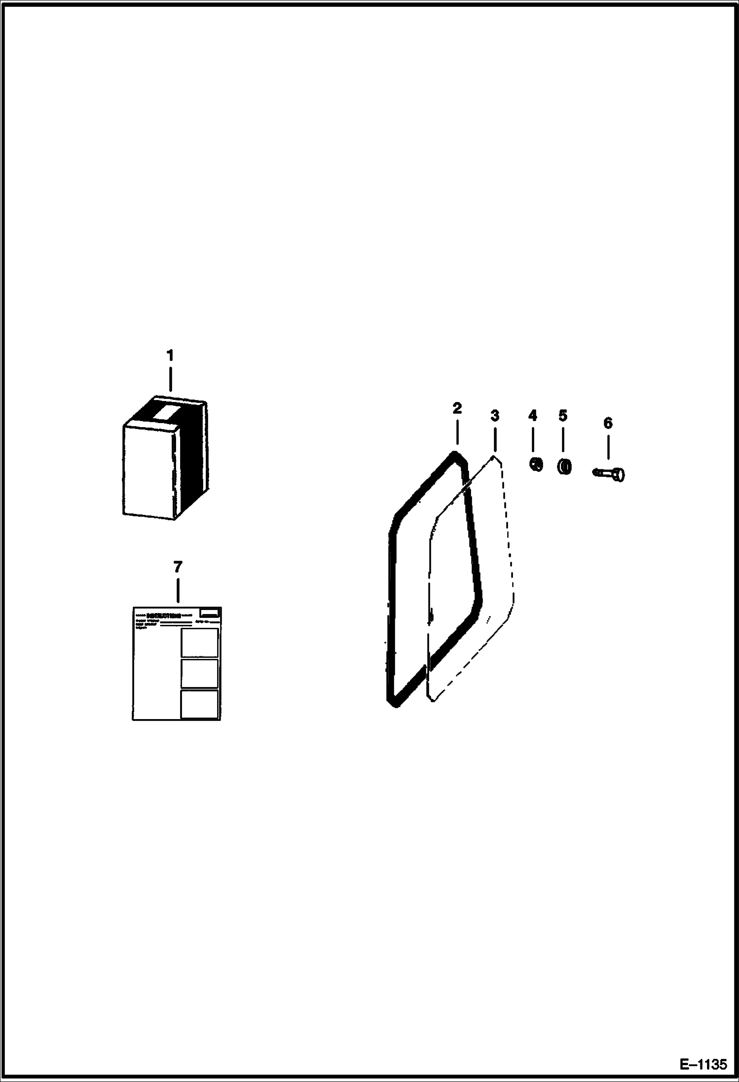 Схема запчастей Bobcat 900s - CAB ENCLOSURE (Side Window) ACCESSORIES & OPTIONS
