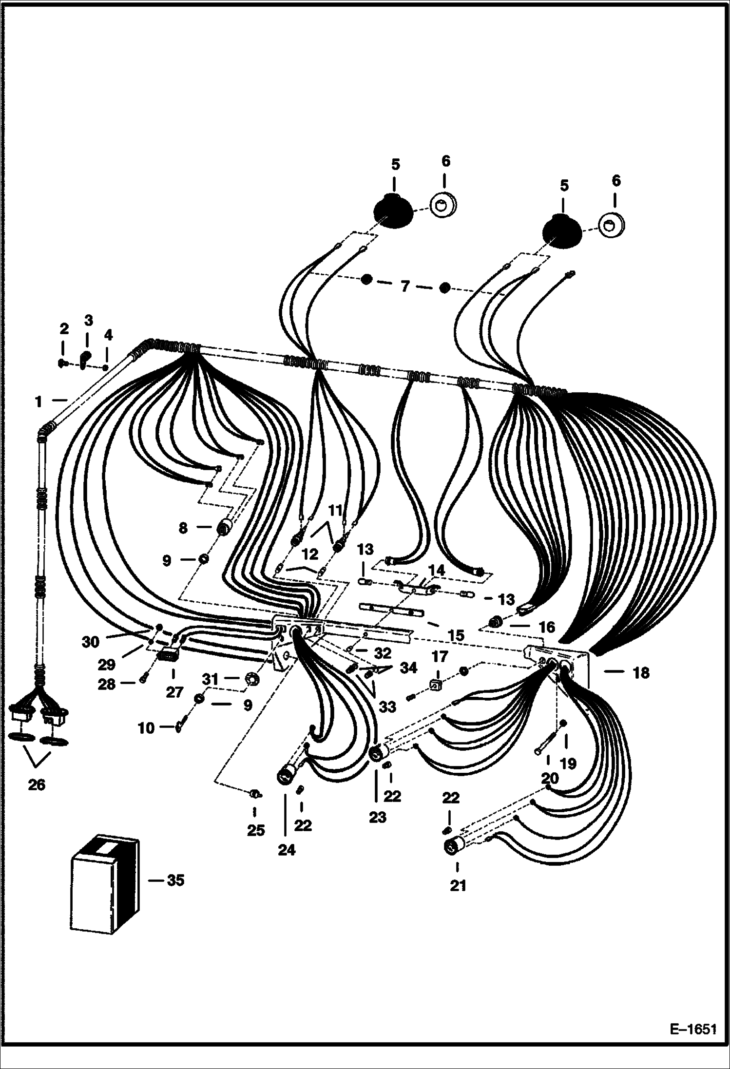 Схема запчастей Bobcat 900s - CAB ELECTRICAL (S/N 12176 & Below) ELECTRICAL SYSTEM