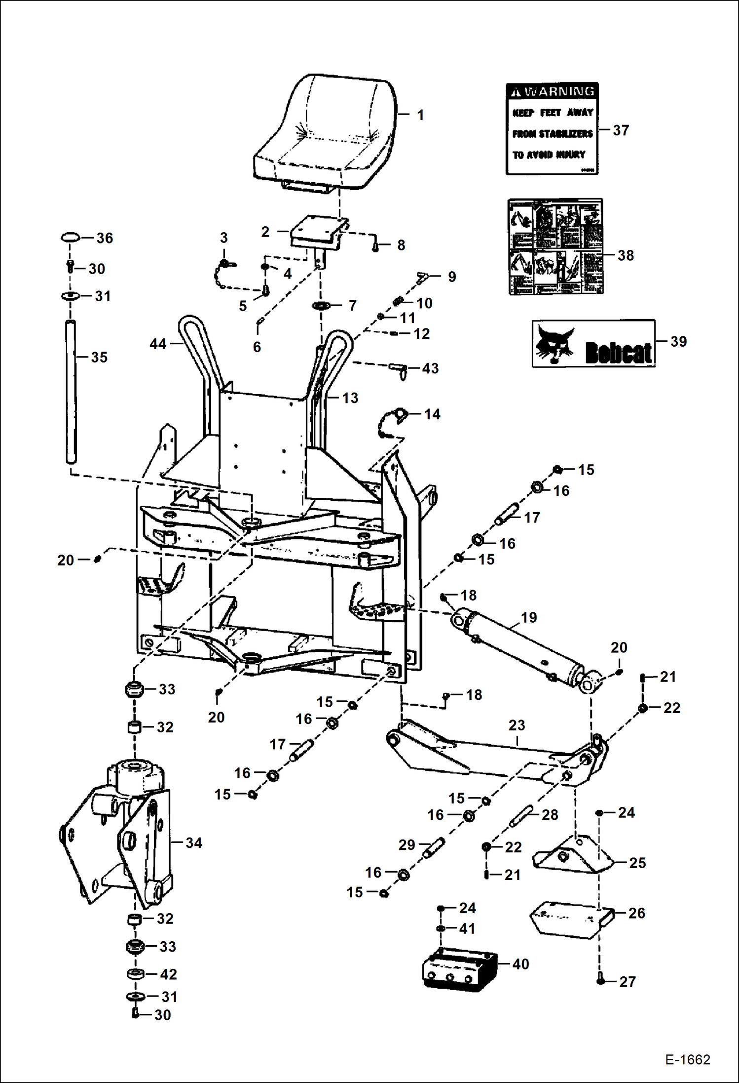 Схема запчастей Bobcat BACKHOE - BACKHOE (Main Frame) (911C) 911C BACKHOE