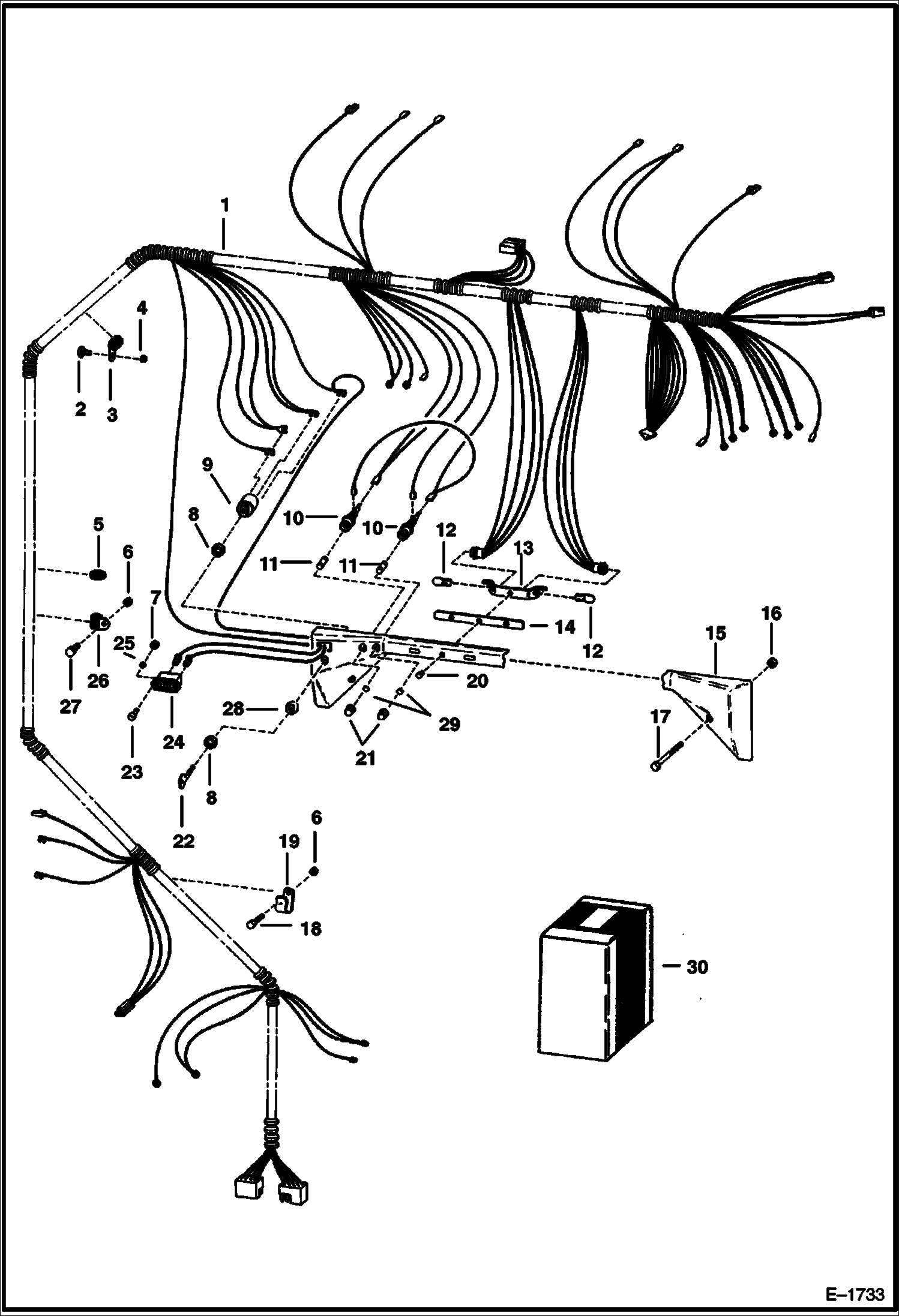 Схема запчастей Bobcat 600s - CAB ELECTRICAL (S/N 27320 & Below) ELECTRICAL SYSTEM