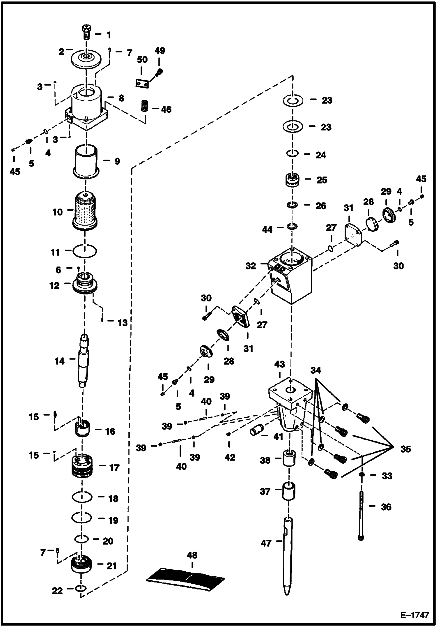 Схема запчастей Bobcat BREAKERS - BREAKER (Hydraulic Breaker) (5500) Loader