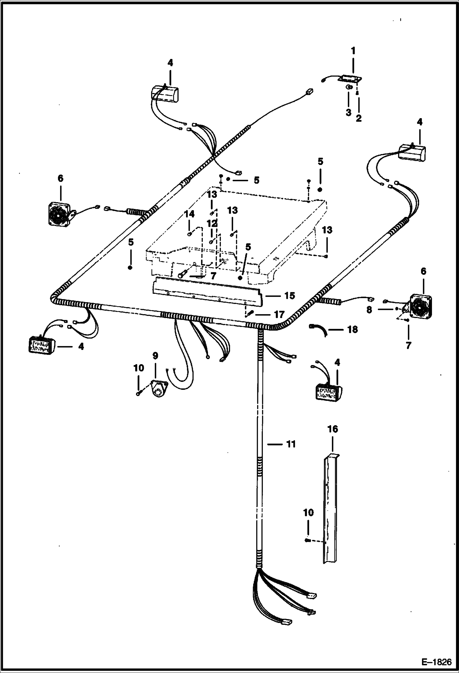 Схема запчастей Bobcat Articulated Loaders - CAB ELECTRICAL (Deluxe Cab - Bobcat & Palm) ACCESSORIES & OPTIONS