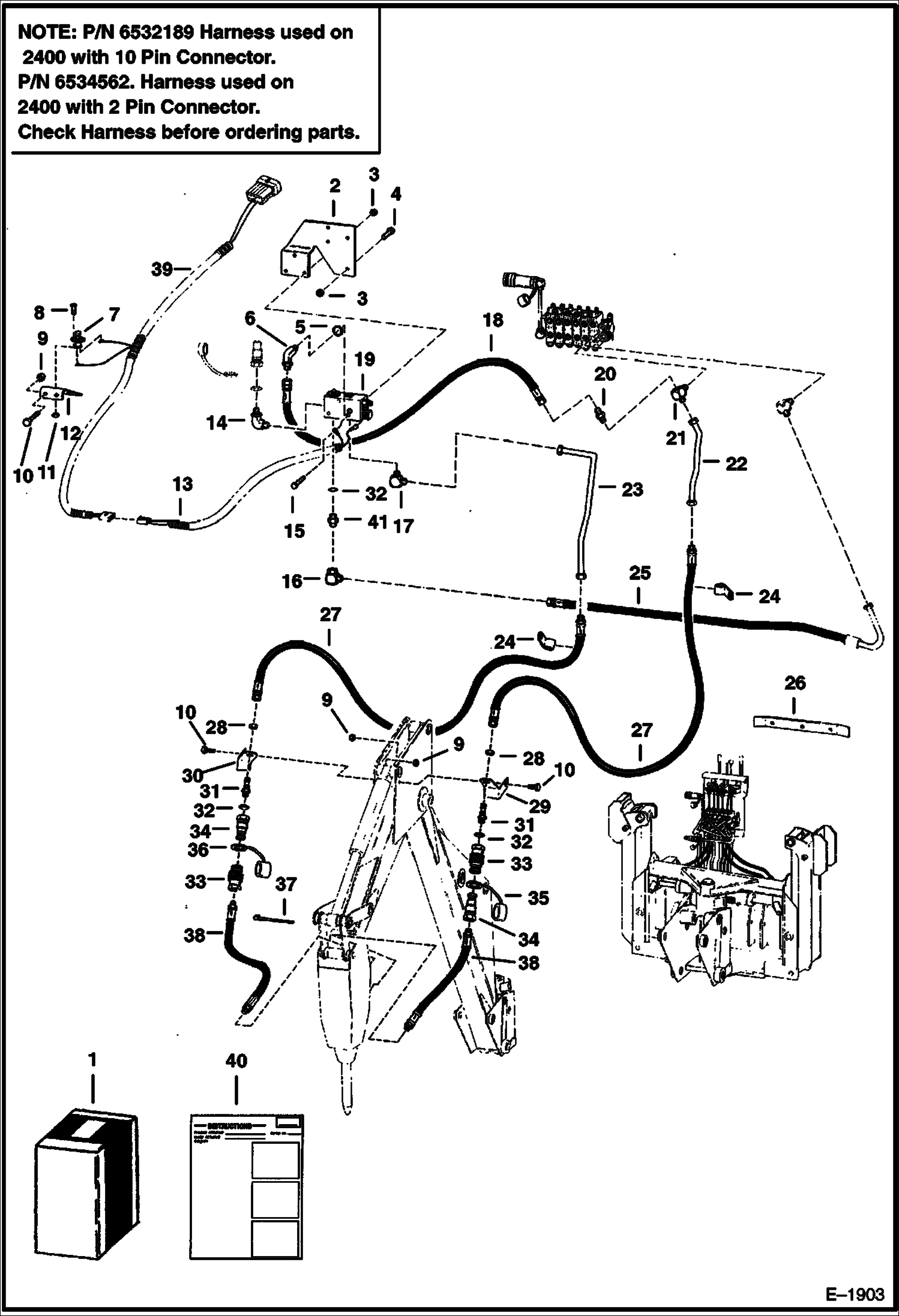 Схема запчастей Bobcat BREAKERS - BREAKER (Breaker Mounting Kit) (5500) (Use on 914B Backhoe) Loader