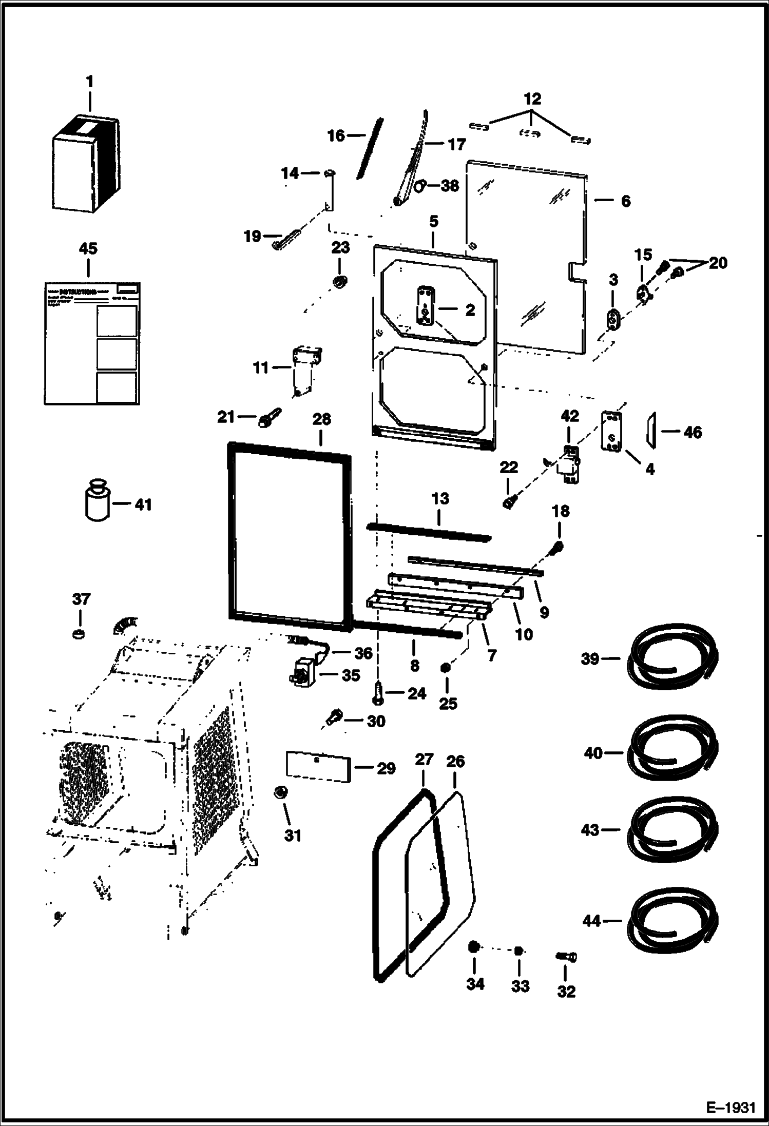 Схема запчастей Bobcat 900s - CAB ENCLOSURE (S/N 12881 & Above) ACCESSORIES & OPTIONS