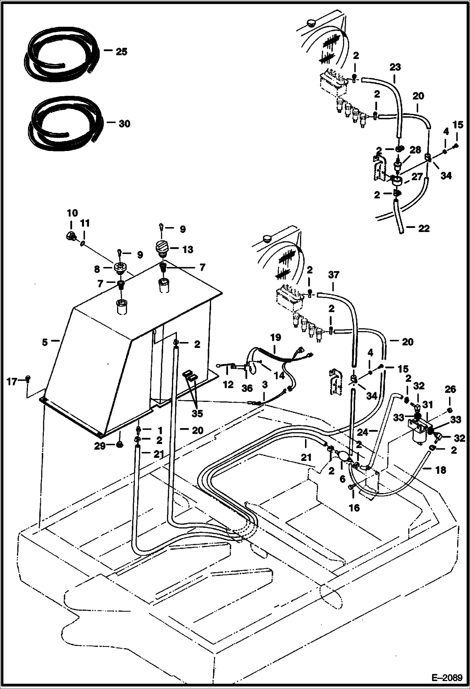 Схема запчастей Bobcat 231 - FUEL SYSTEM POWER UNIT