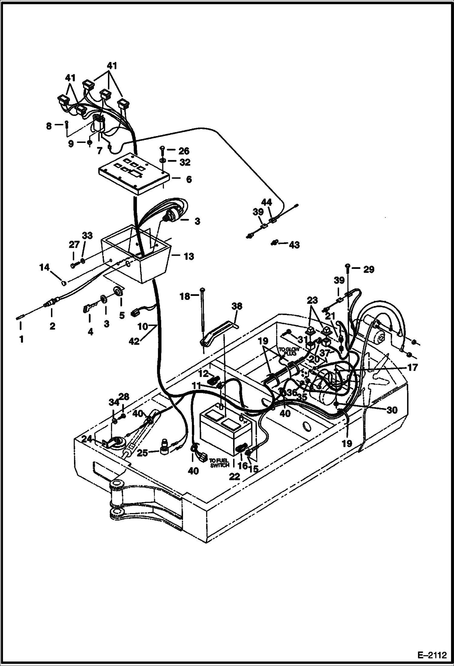 Схема запчастей Bobcat 220 - ELECTRICAL SYSTEM ELECTRICAL SYSTEM
