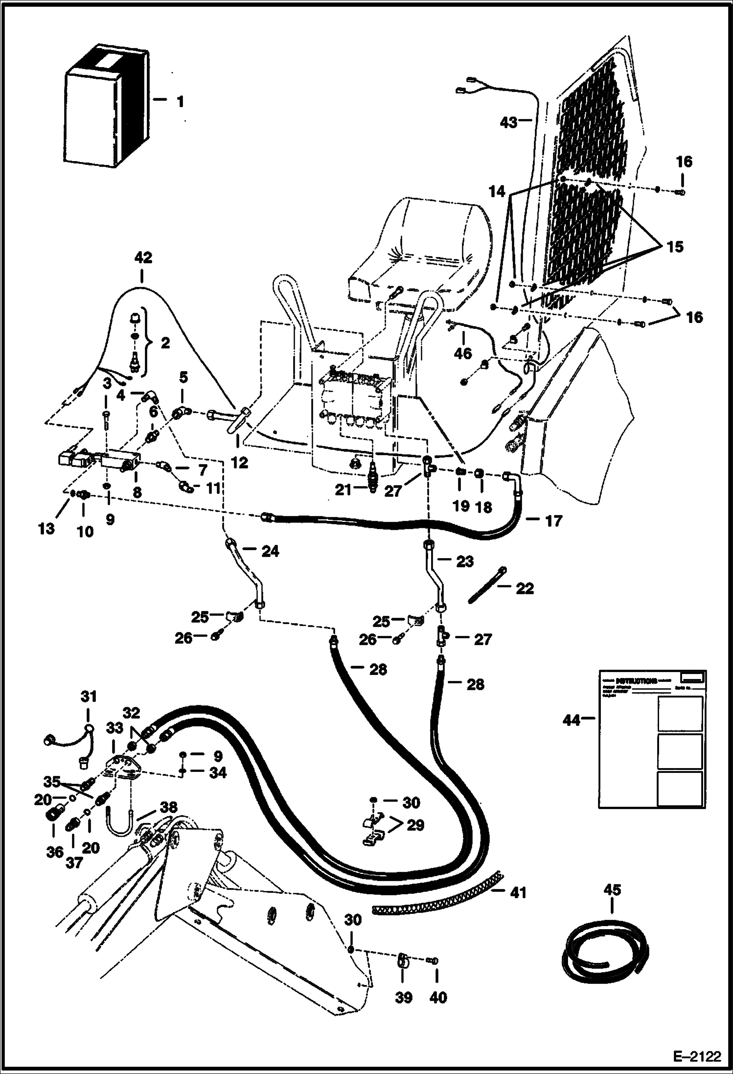 Схема запчастей Bobcat BREAKERS - BREAKER (Hydraulic Breaker Backhoe Mtg) (Use on 811) Loader
