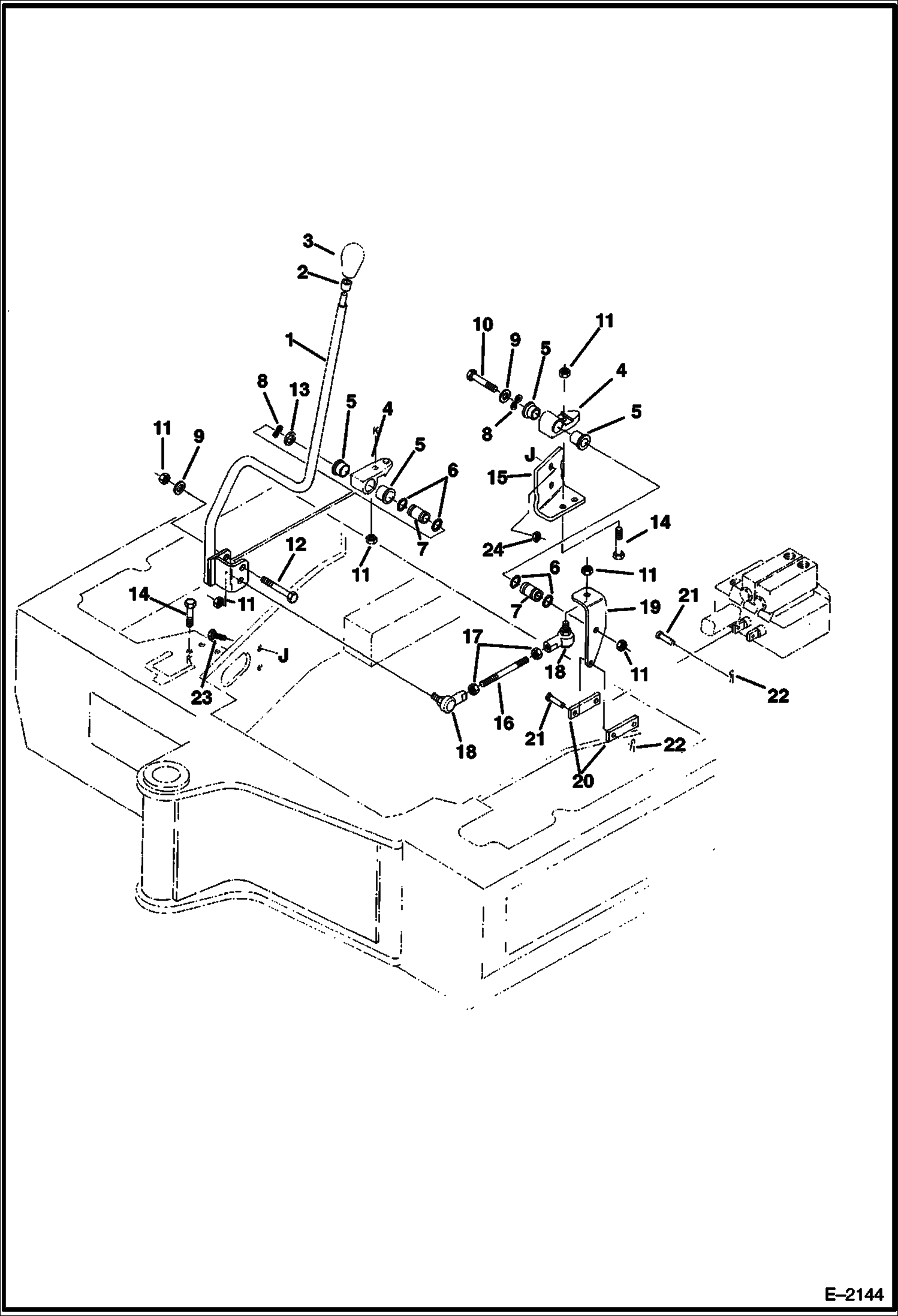 Схема запчастей Bobcat 220 - BLADE CONTROLS CONTROLS
