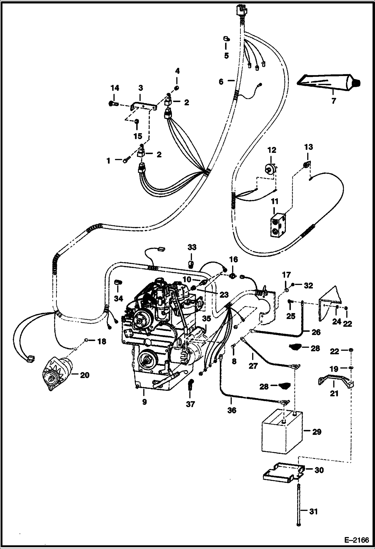 Схема запчастей Bobcat 500s - ENGINE ELECTRICAL SYSTEM ELECTRICAL SYSTEM