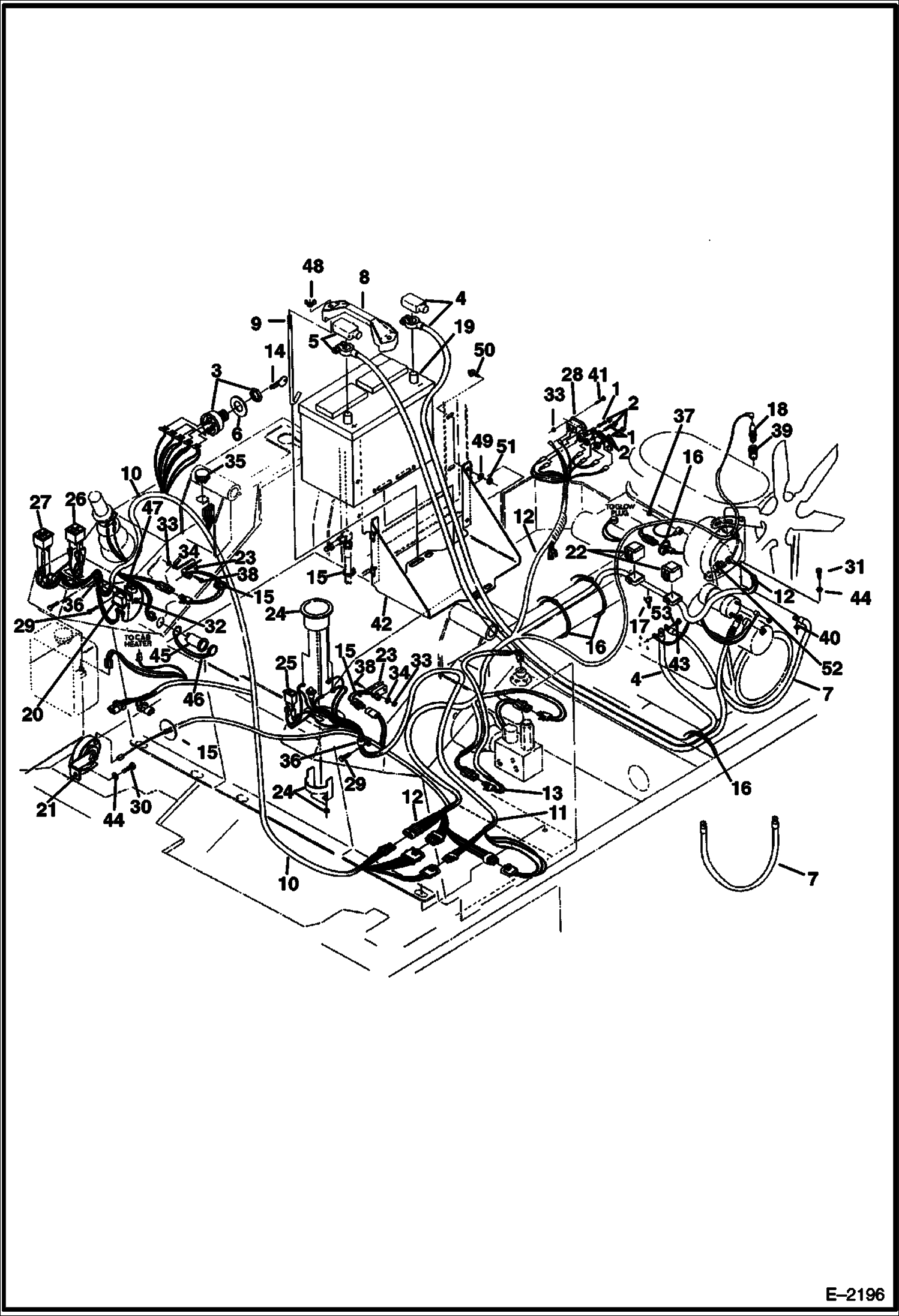 Схема запчастей Bobcat 320 - ELECTRICAL SYSTEM ELECTRICAL SYSTEM