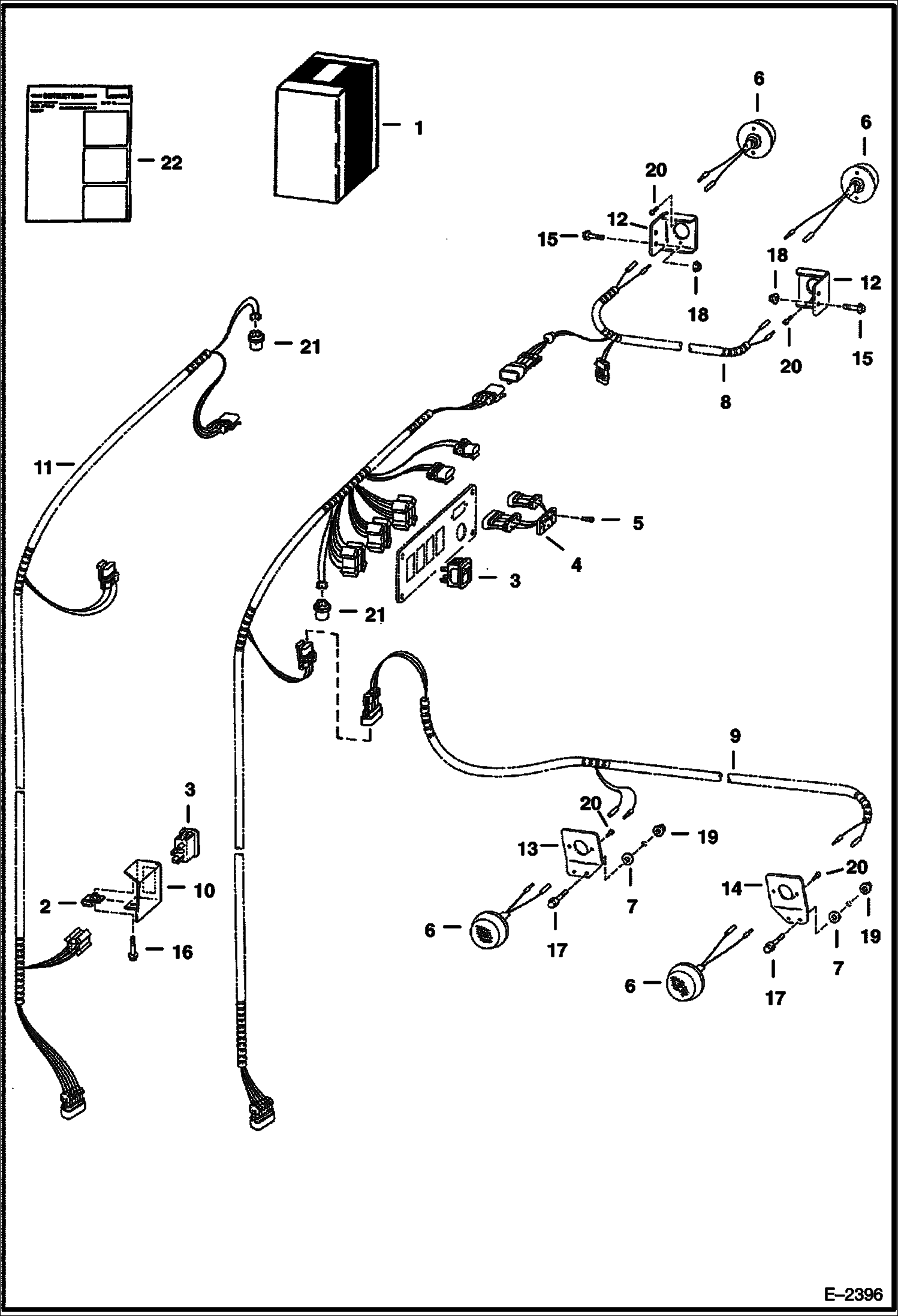 Схема запчастей Bobcat 900s - 4-WAY FLASHER LIGHT KIT ACCESSORIES & OPTIONS