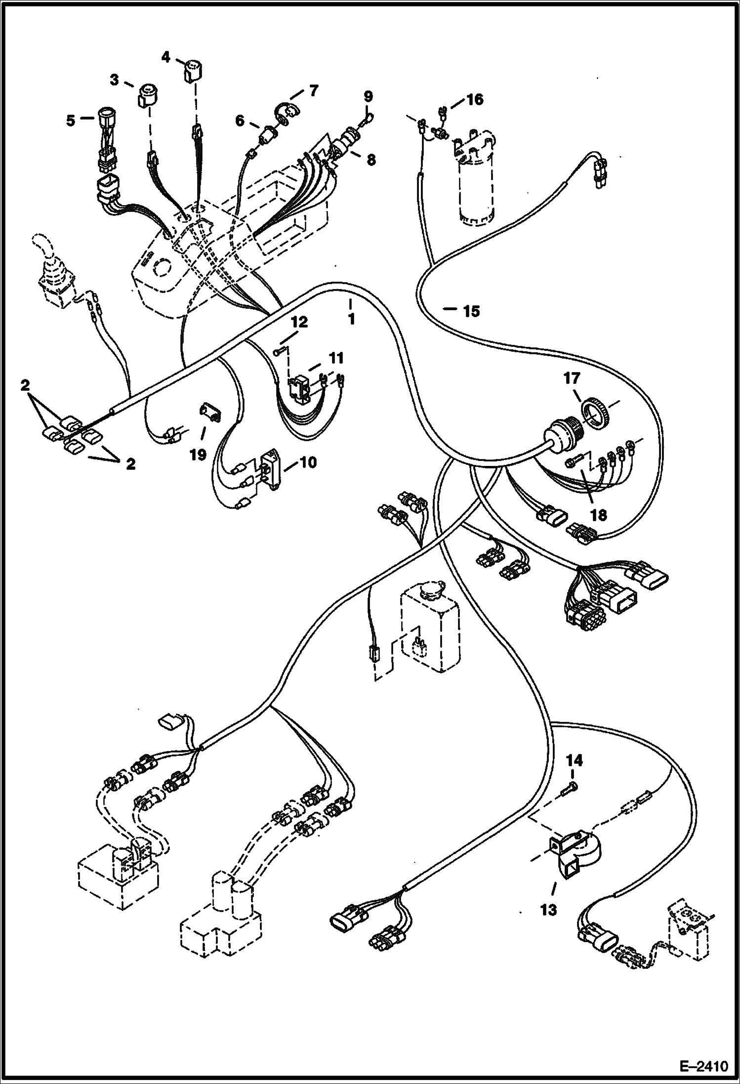 Схема запчастей Bobcat 337 - ELECTRICAL SYSTEMS (Right Hand Console) ELECTRICAL SYSTEM