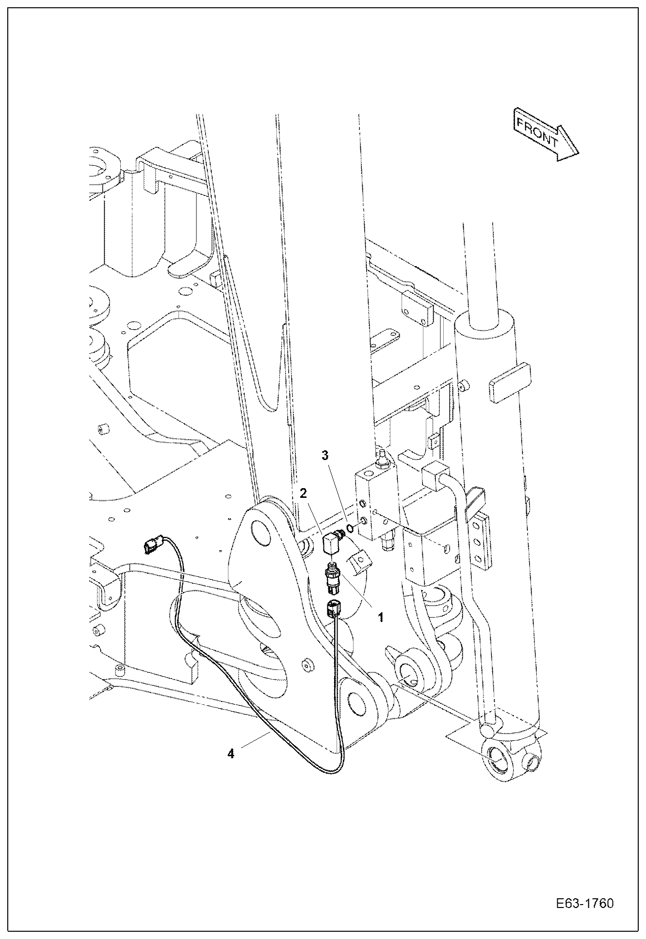 Схема запчастей Bobcat E62 - ELECTRICAL (Boom Overload Warning) ELECTRICAL SYSTEM