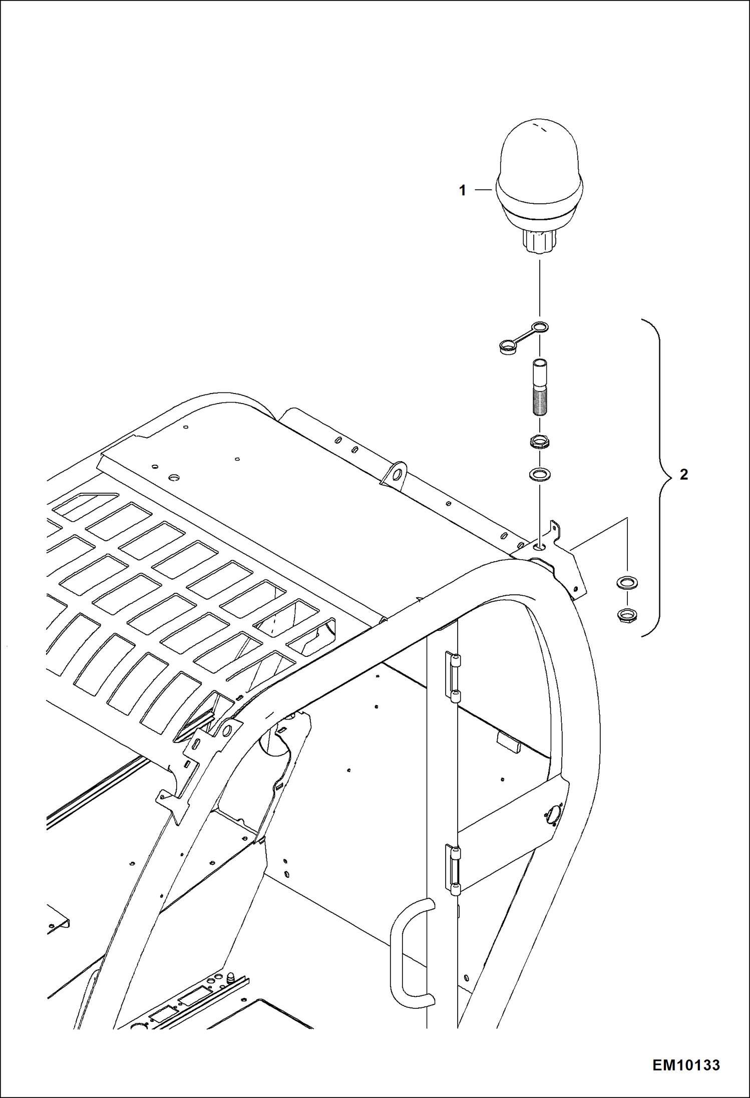 Схема запчастей Bobcat T40140 - BEACON ACCESSORIES & OPTIONS
