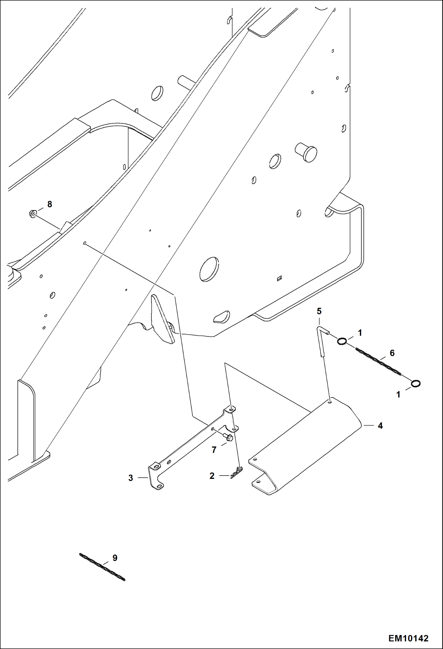 Схема запчастей Bobcat T40140 - BOOM STOP ACCESSORIES & OPTIONS
