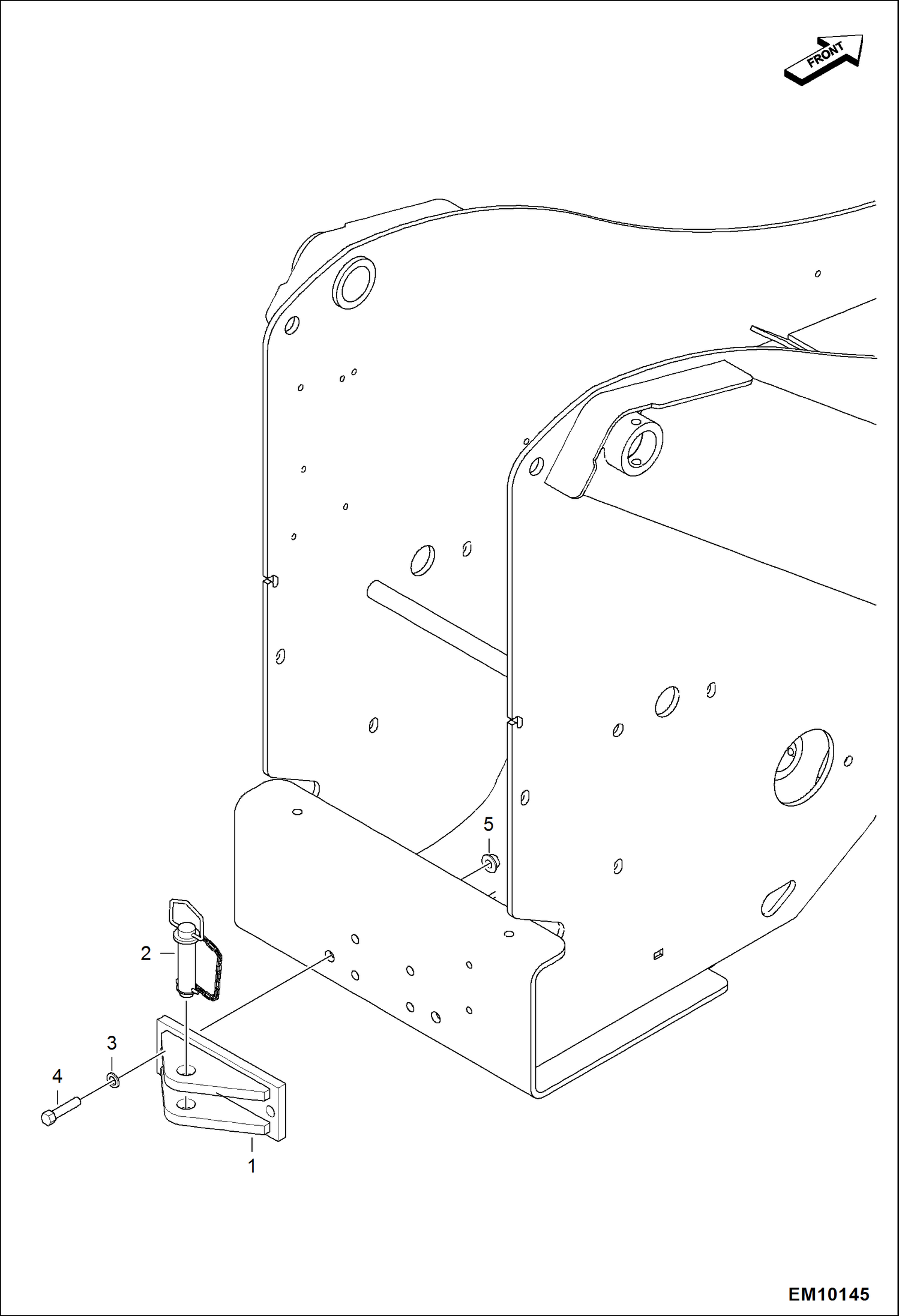 Схема запчастей Bobcat T40140 - HITCH SAMBRON ACCESSORIES & OPTIONS