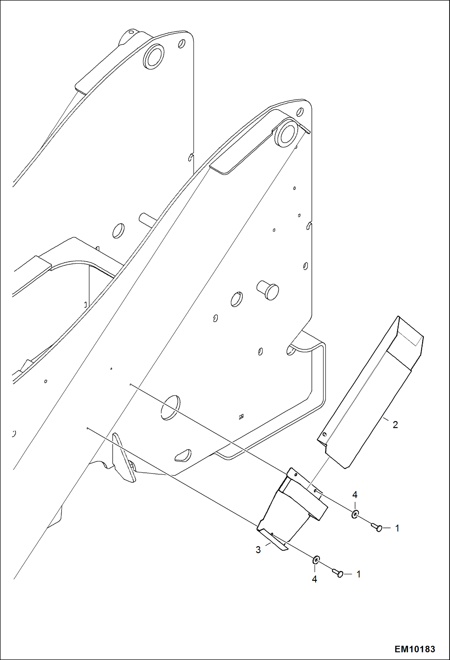 Схема запчастей Bobcat T40140 - WHEEL STOP ACCESSORIES & OPTIONS