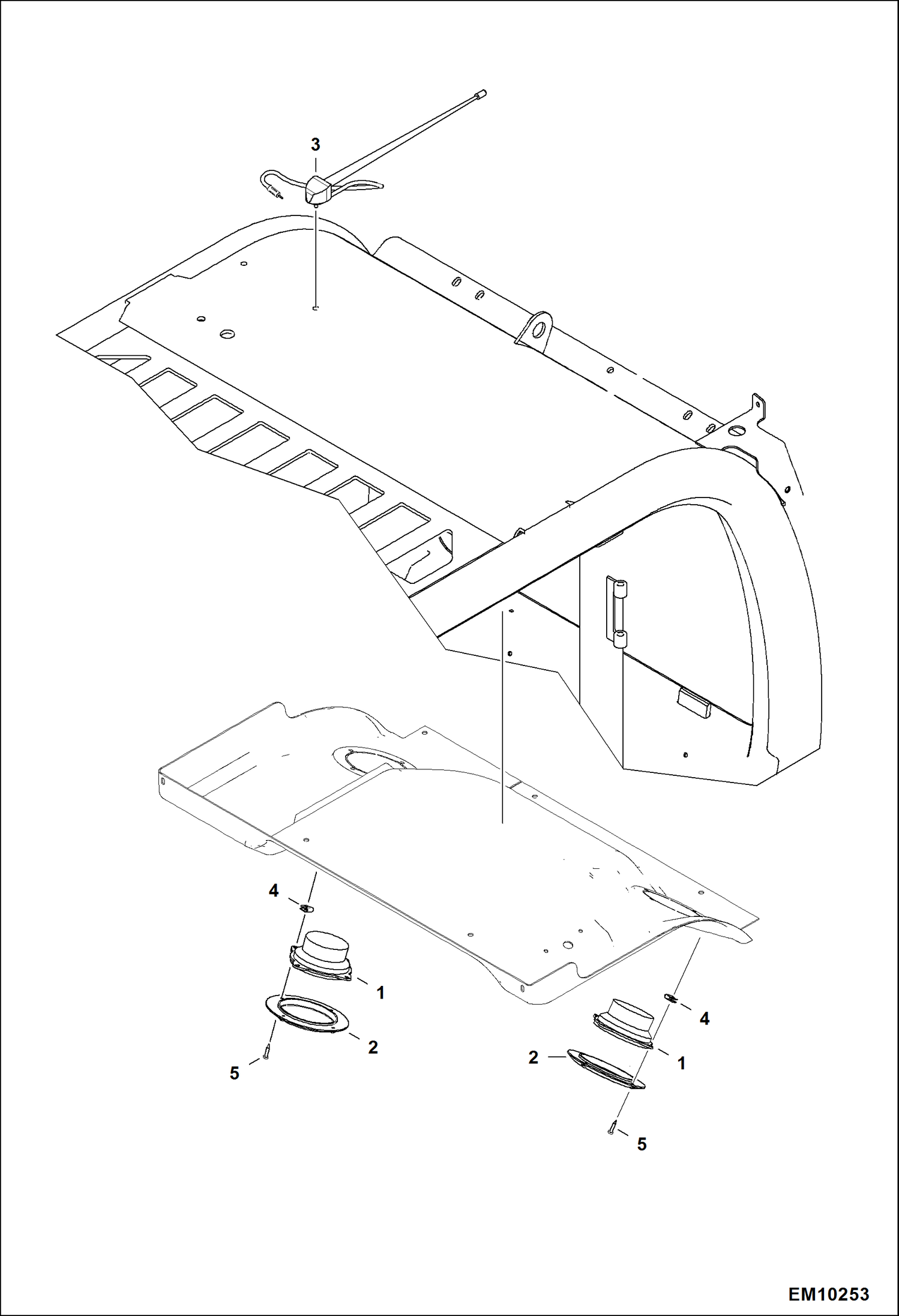 Схема запчастей Bobcat T40140 - SOUND SYSTEM ACCESSORIES & OPTIONS