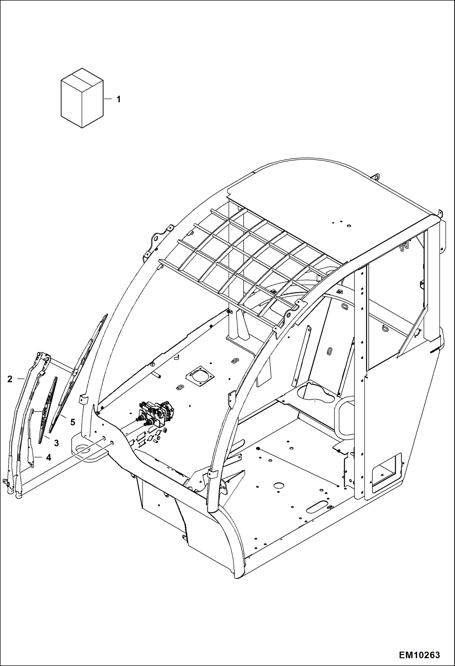 Схема запчастей Bobcat TL360 - WINDSHIELD KIT ACCESSORIES & OPTIONS