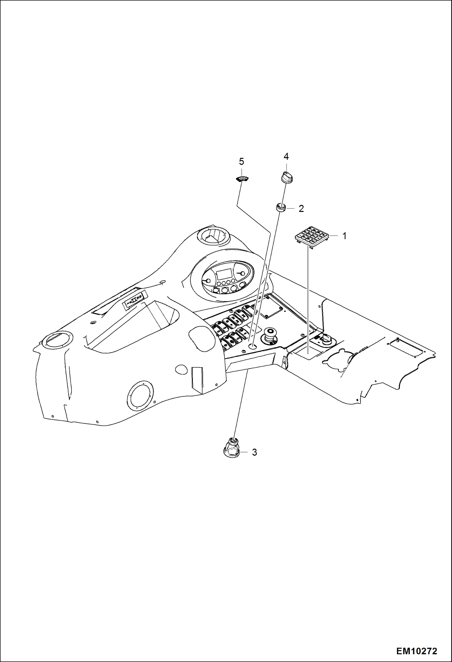 Схема запчастей Bobcat T40140 - STARTSWITCH ACCESSORIES & OPTIONS