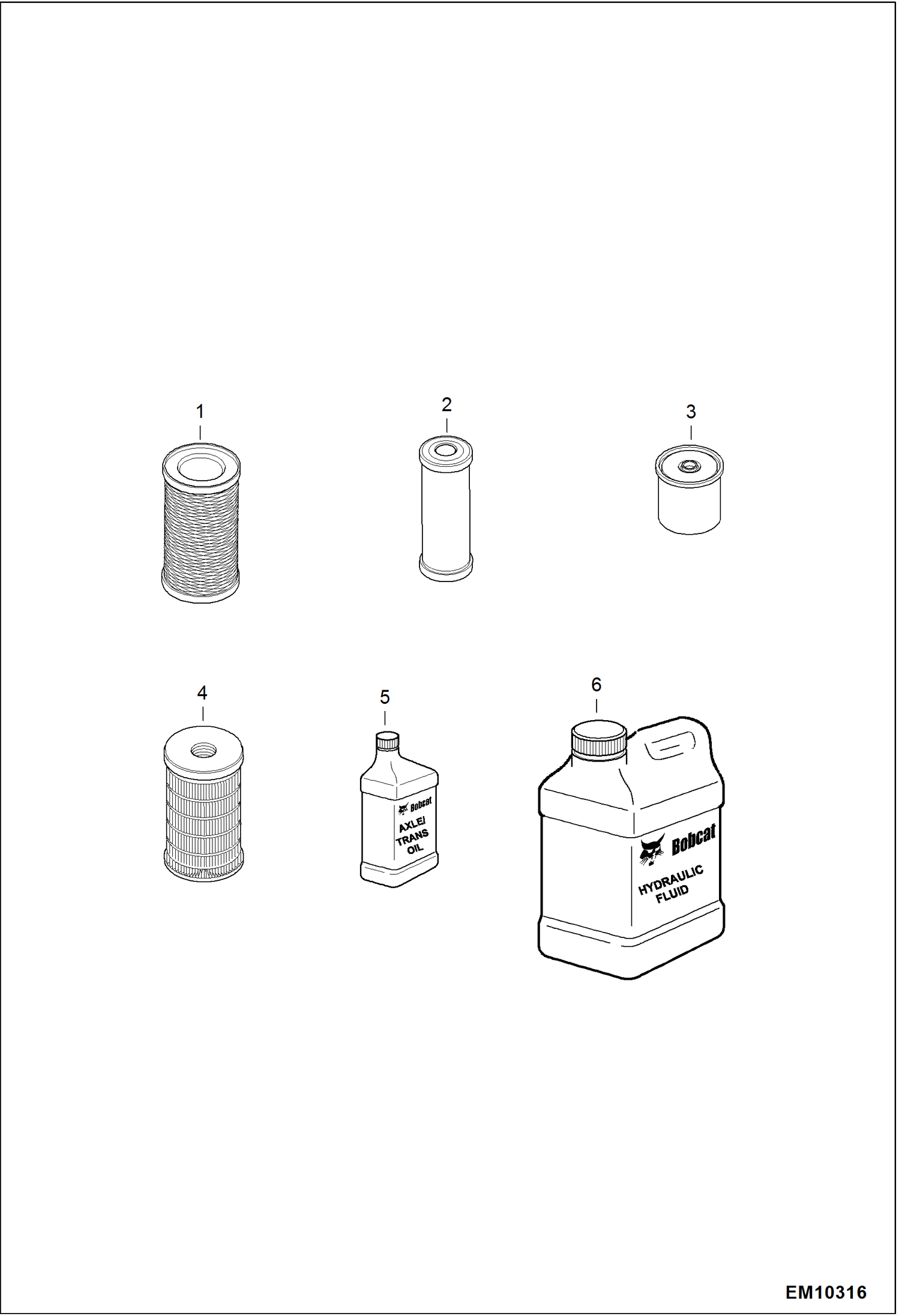 Схема запчастей Bobcat T40140 - SCHEDULED MAINTENANCE ITEMS (Every 1000 Hours Or Every 12 Months) MAINTENANCE ITEMS
