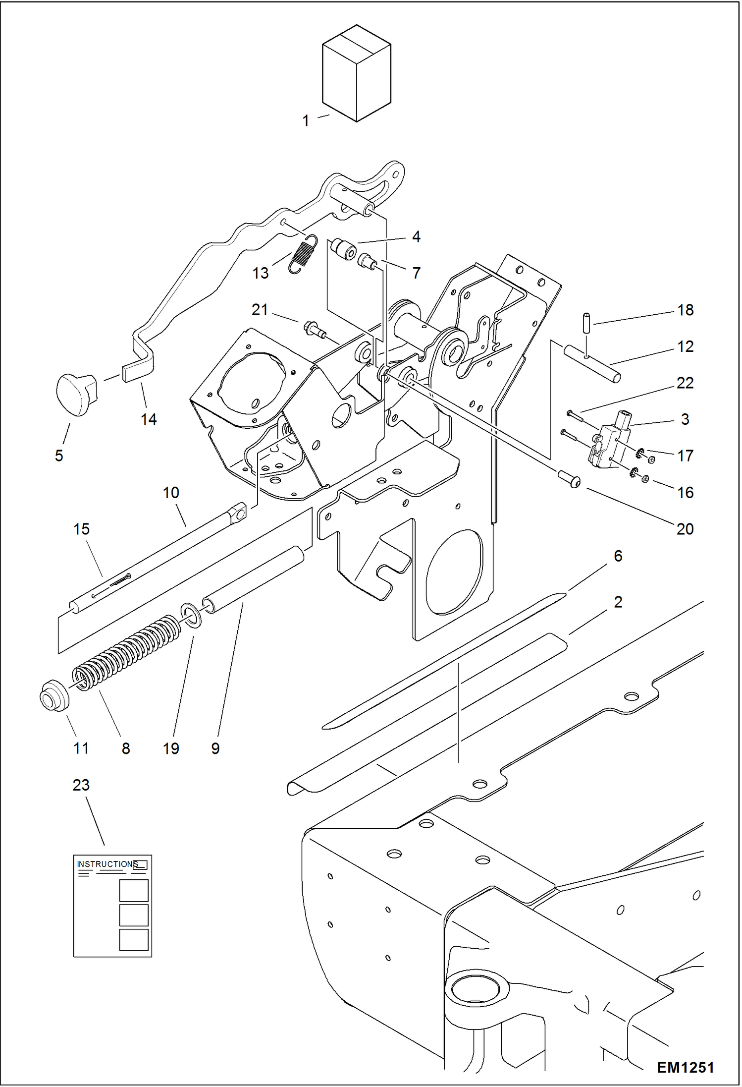 Схема запчастей Bobcat 319 - RH ENTRY KIT ACCESSORIES & OPTIONS