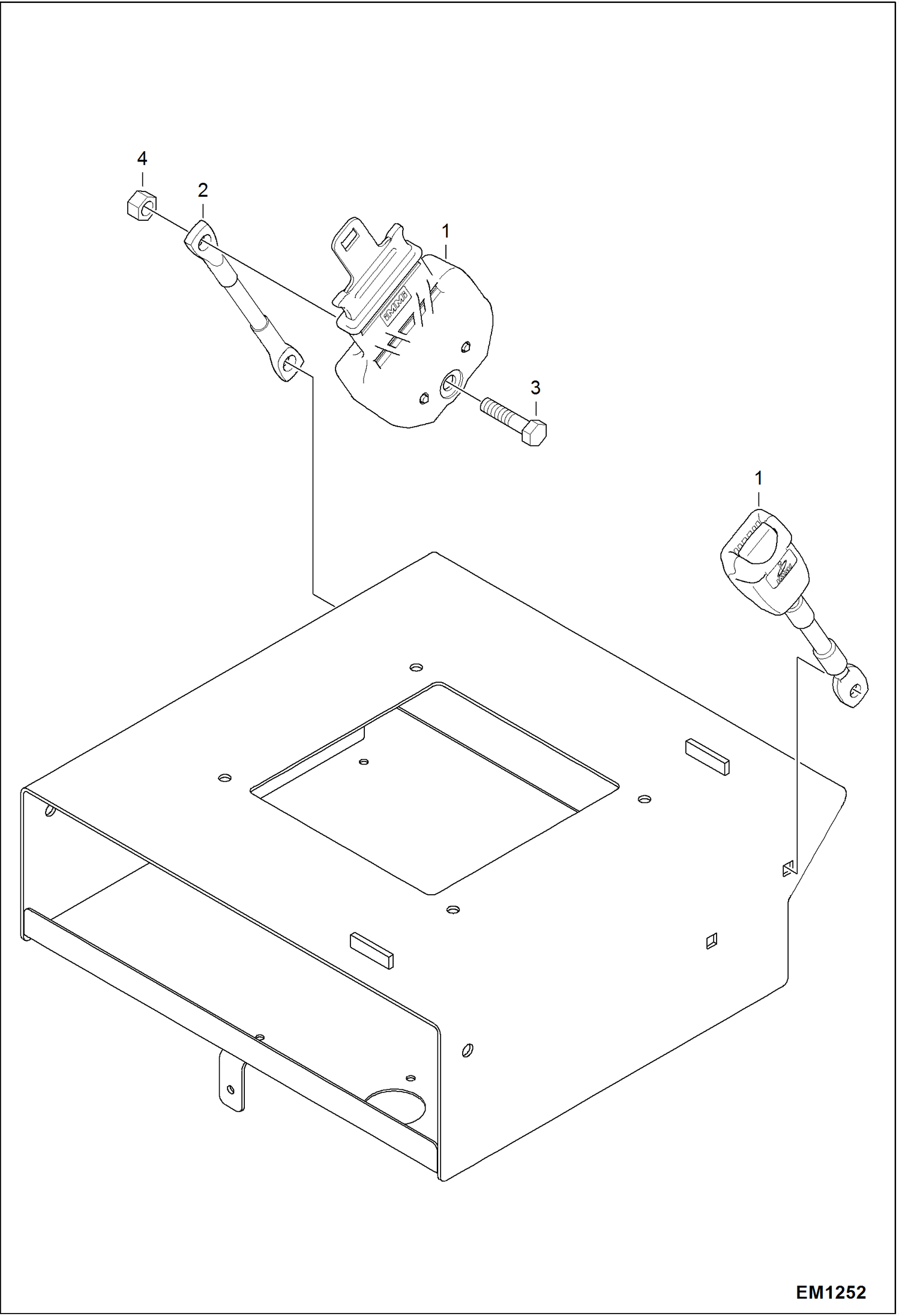 Схема запчастей Bobcat 319 - SEAT BELT (3 Wide) ACCESSORIES & OPTIONS