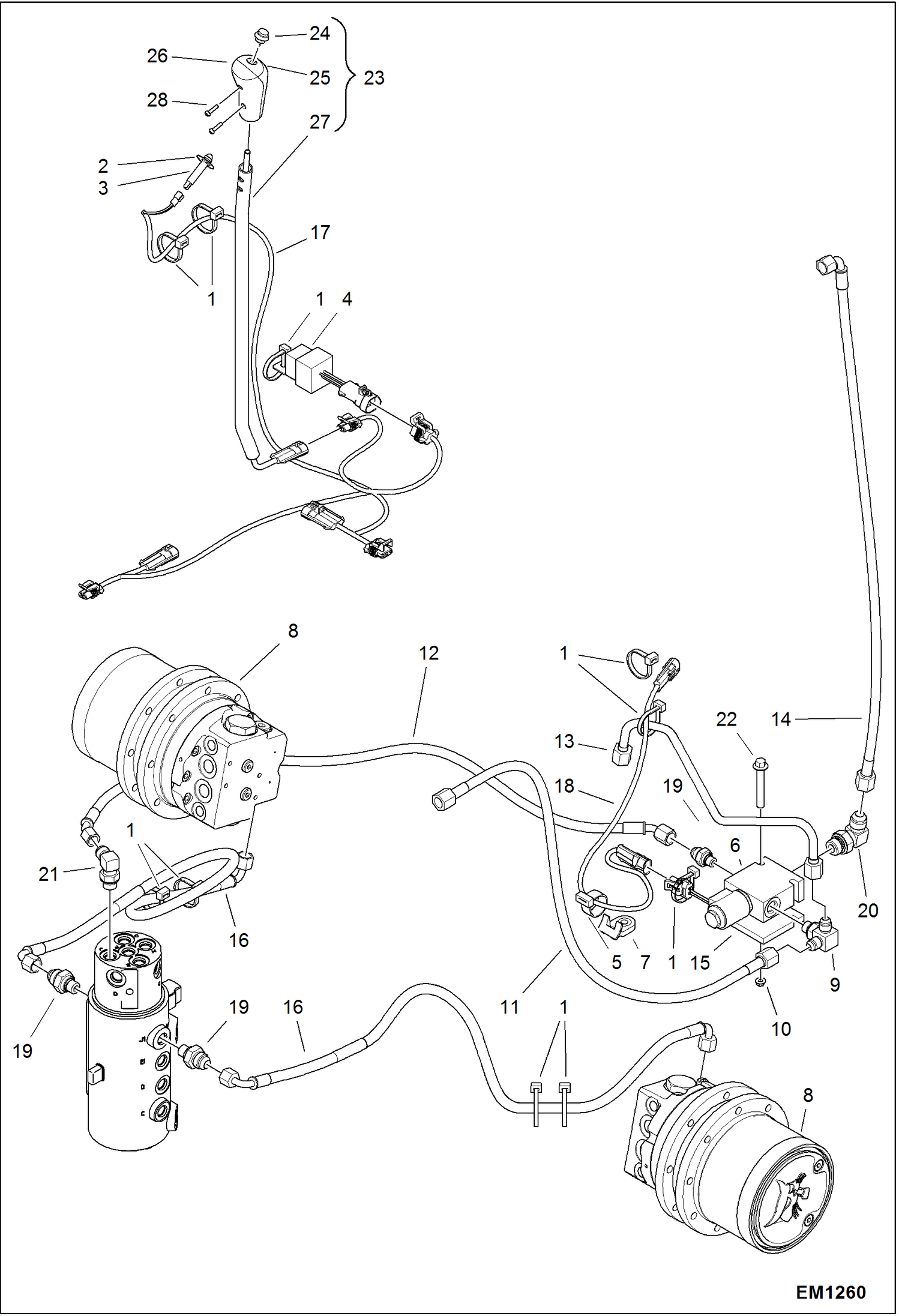 Схема запчастей Bobcat 319 - 2 SPEED ACCESSORIES & OPTIONS