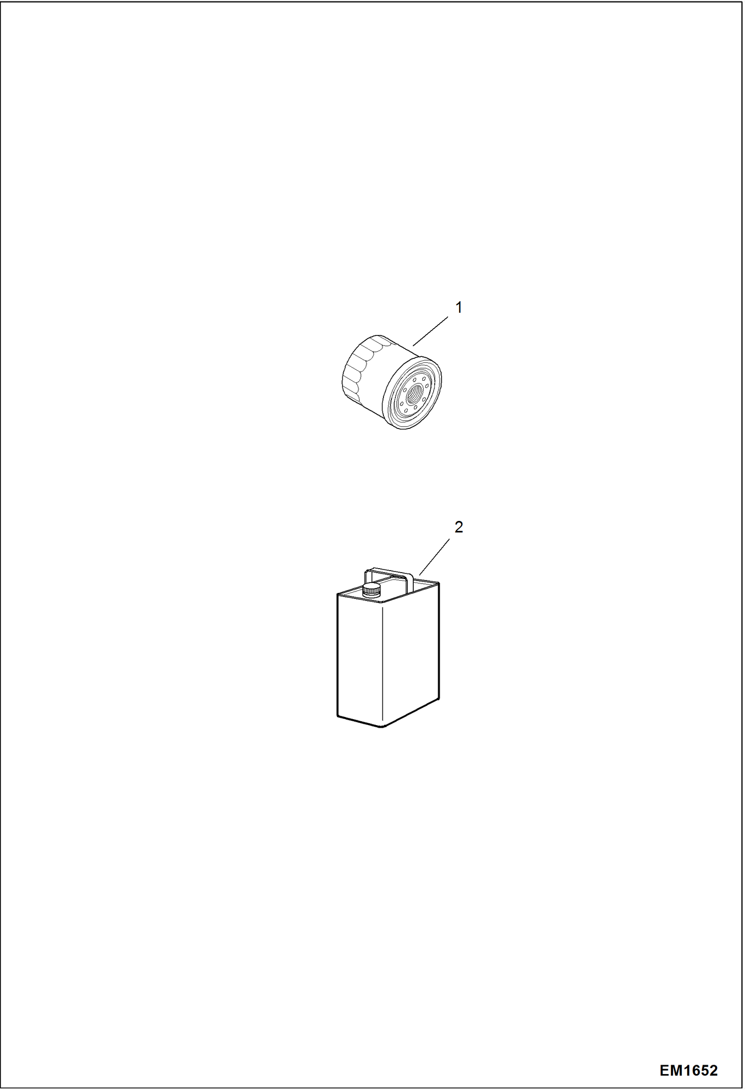 Схема запчастей Bobcat 319 - SCHEDULED MAINTENANCE ITEMS (First 50 Hours) MAINTENANCE ITEMS
